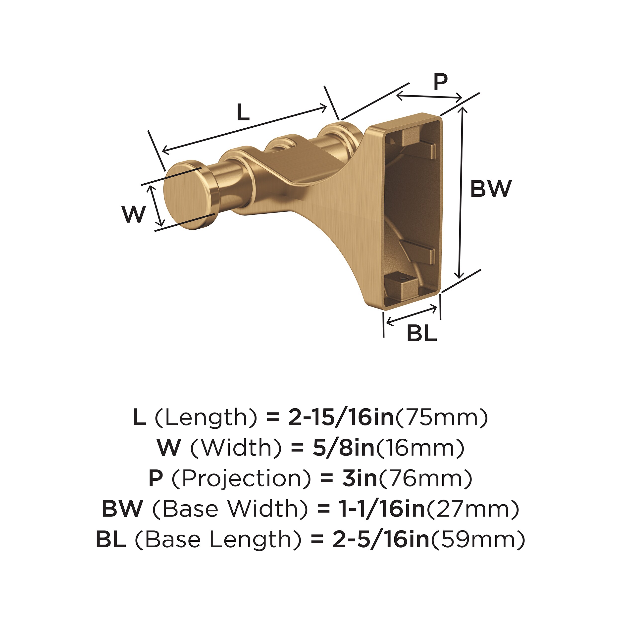 Amerock BH36050CZ Robe-Hooks - View #6