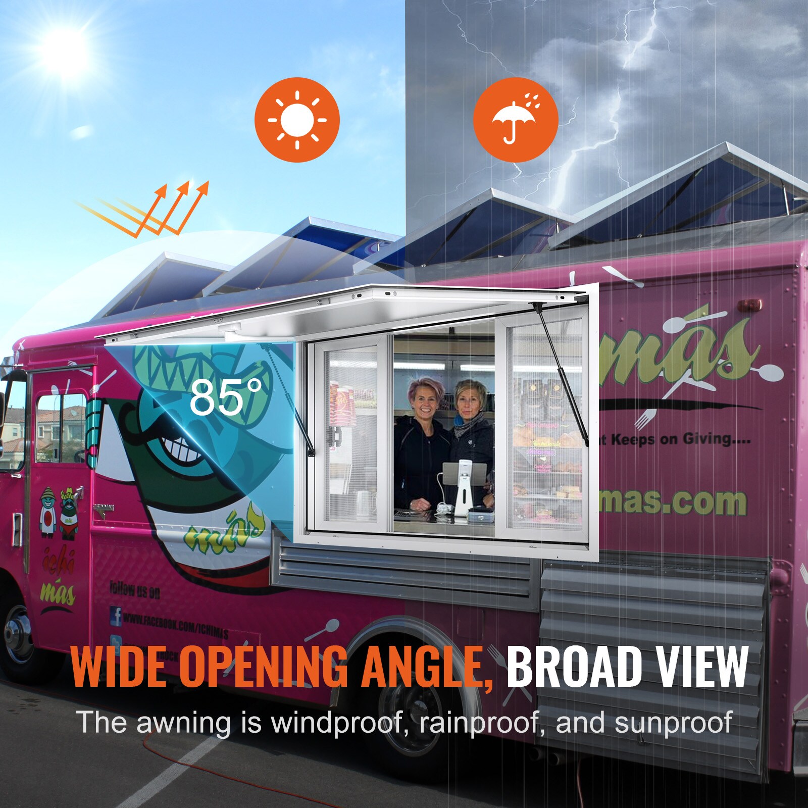 VEVOR SCSCFWCK36X403116V0 Awning-Windows - View #4
