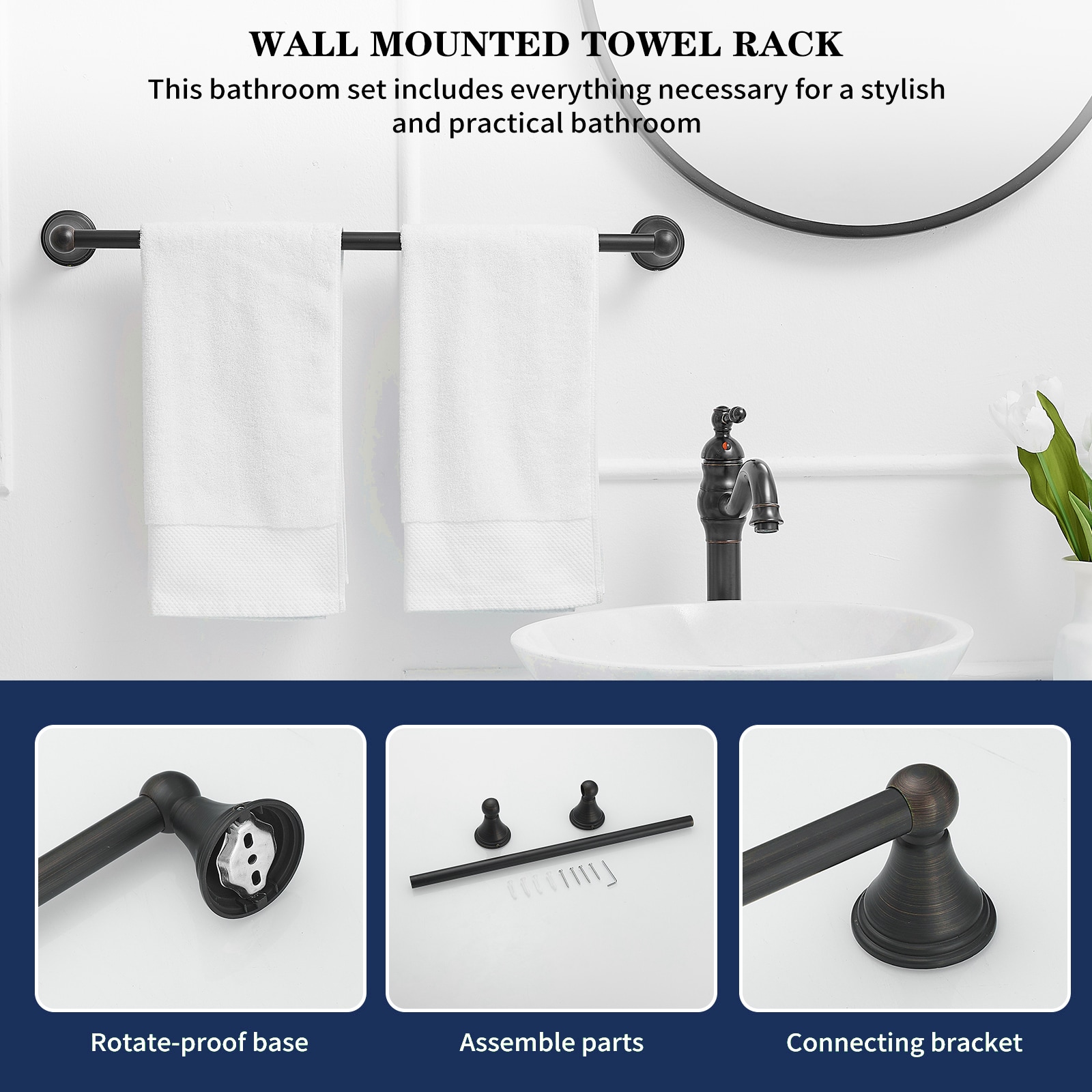 BWE TBS005-4-ORB Decorative-Bath-Hardware-Kits - View #5