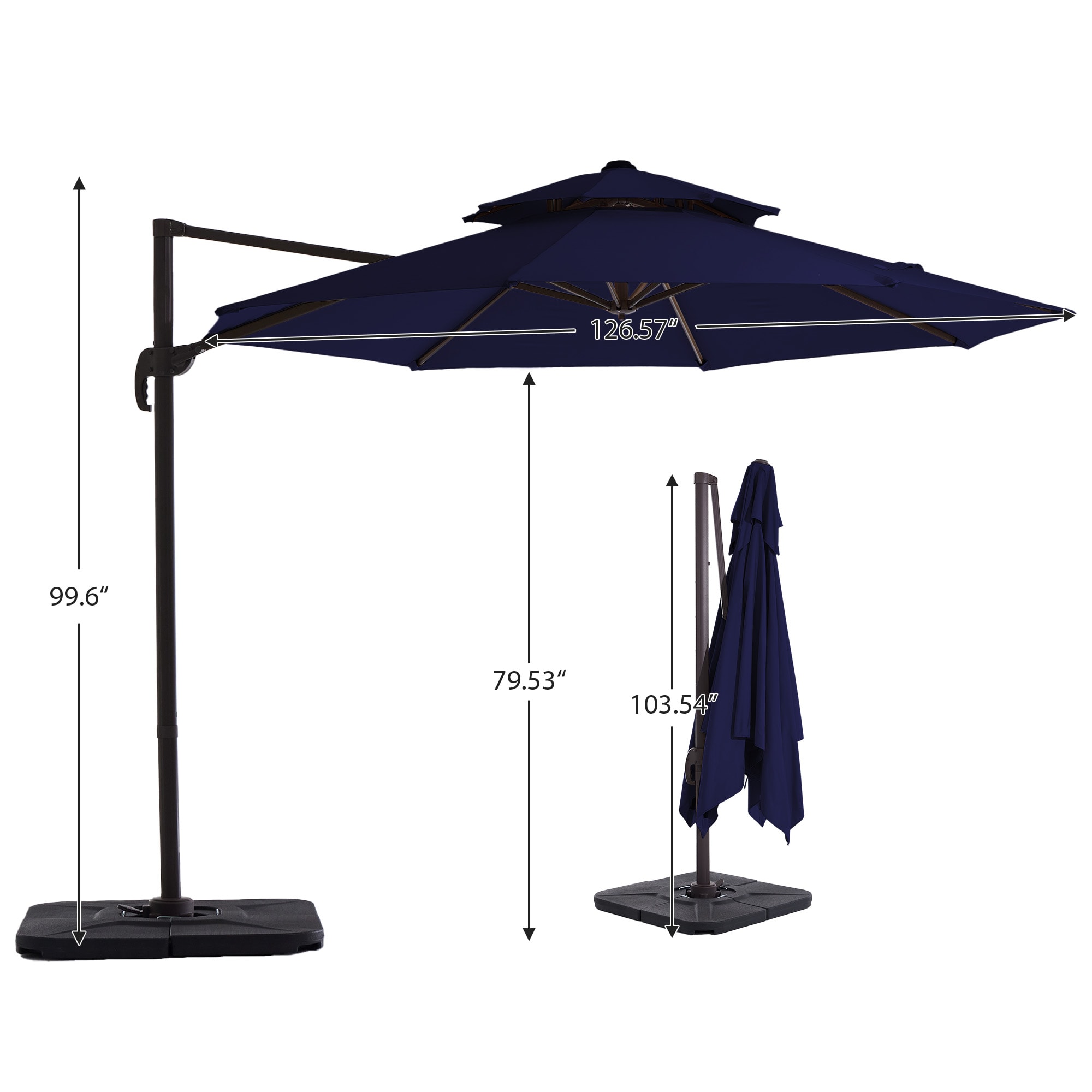 VOUA LWS-10X10-LK-NY+BASE Umbrellas-2 - View #2