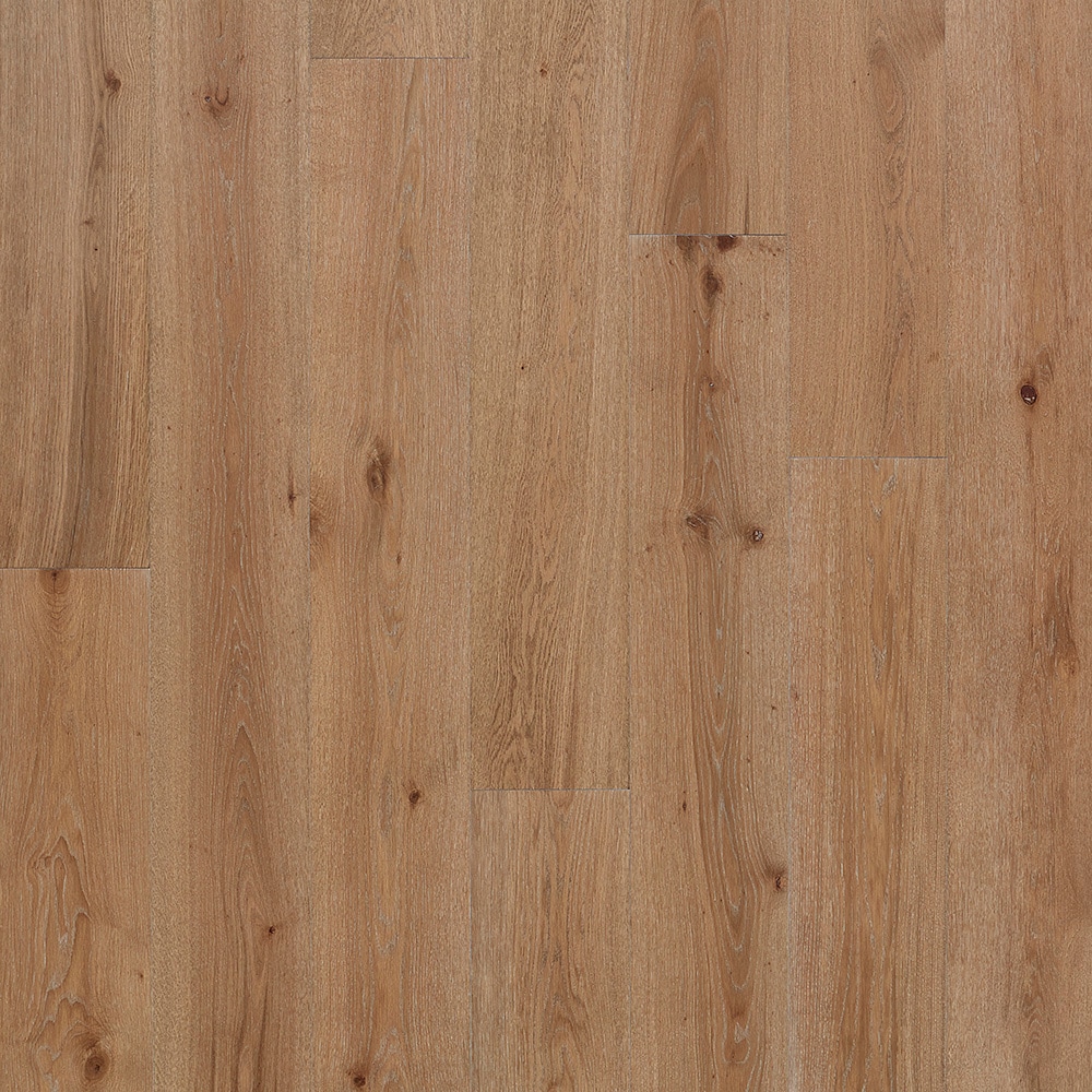WoodCraft +WetProtect Hunter Oak 9-1/4-in W x 3/8-in T x Wirebrushed Waterproof Engineered Hardwood Flooring (30.64-sq ft) in Brown | - Pergo LWO81-05
