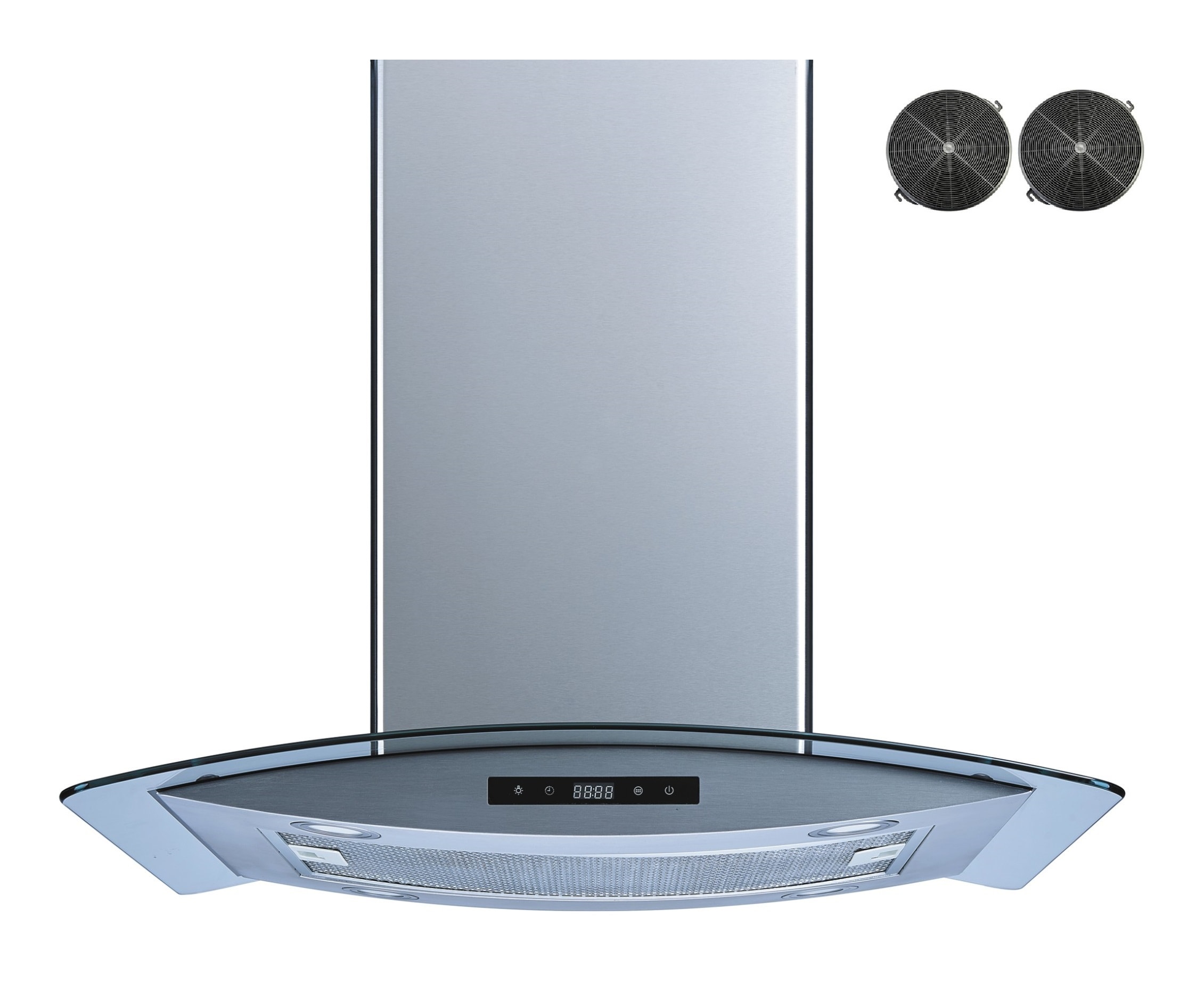 36-in 475-CFM Convertible Stainless Steel Island Range Hood | - Winflo LRI02B36C