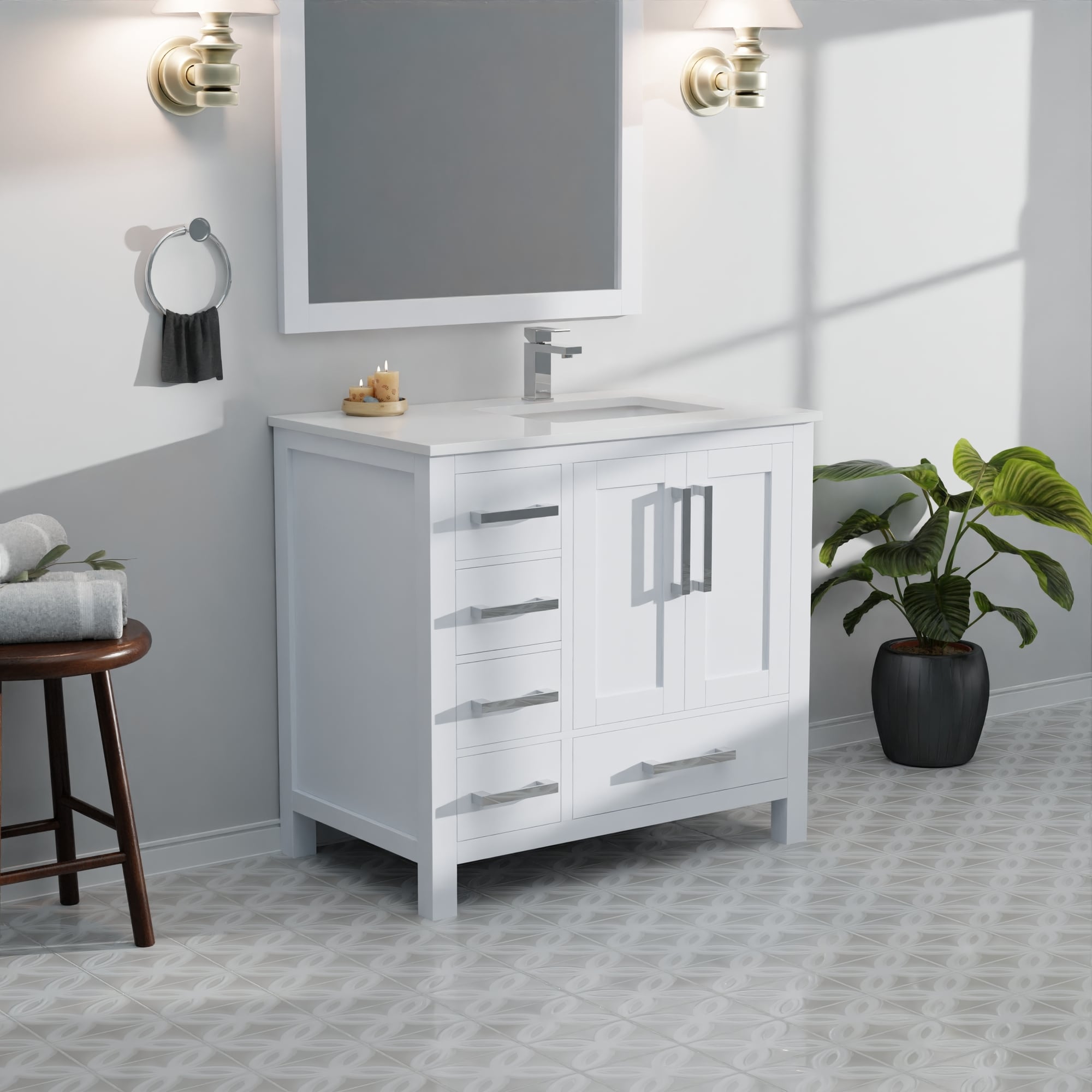 Lexora LVJ36SA311R Bath-Vanity-Combo - View #14