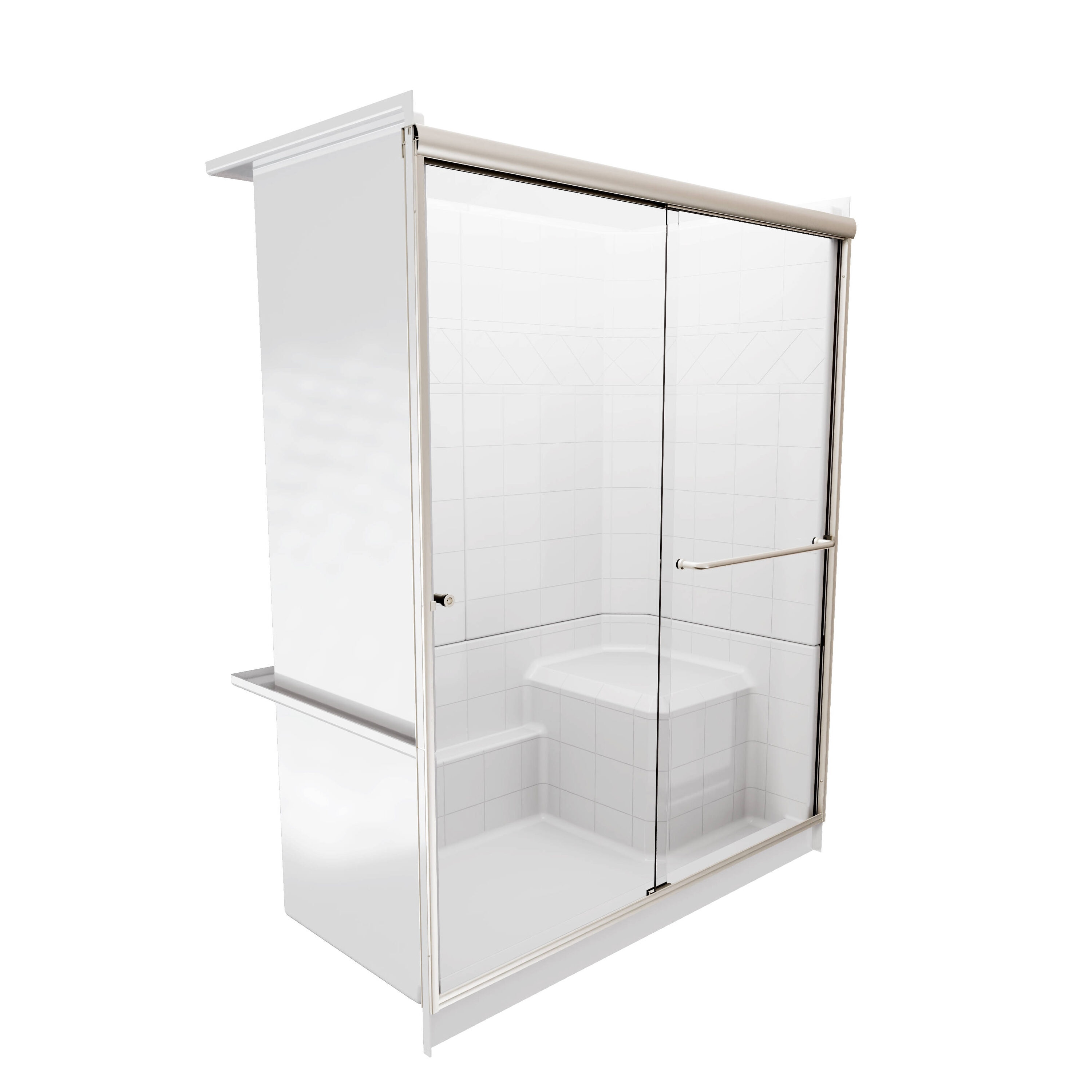 Laurel Mountain LM6032SH1S3PRWB1 Alcove-Shower-Kit - View #3