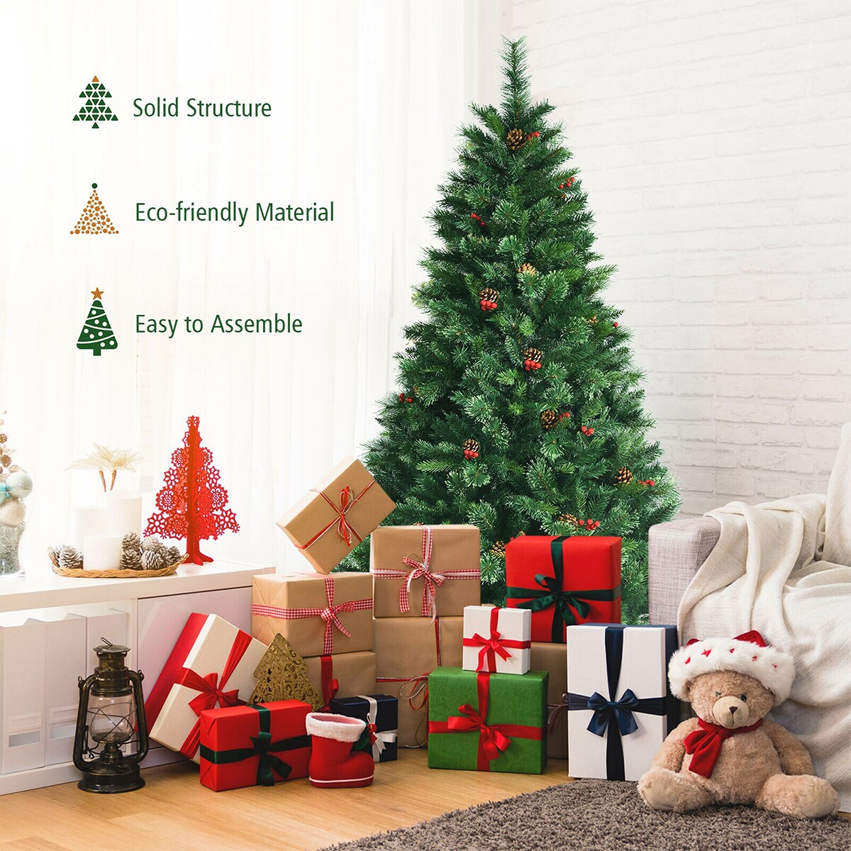 WELLFOR CM-HJY-23450US Artificial-Christmas-Trees - View #9