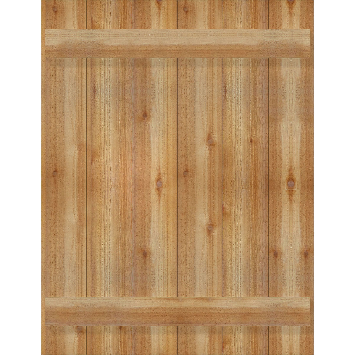 Ekena Millwork RBJ06S32X042RWR 32.25-in W x 42-in H Unfinished Paintable/Stainable Board and batten Wood Exterior Shutters ( 2 -Pack )