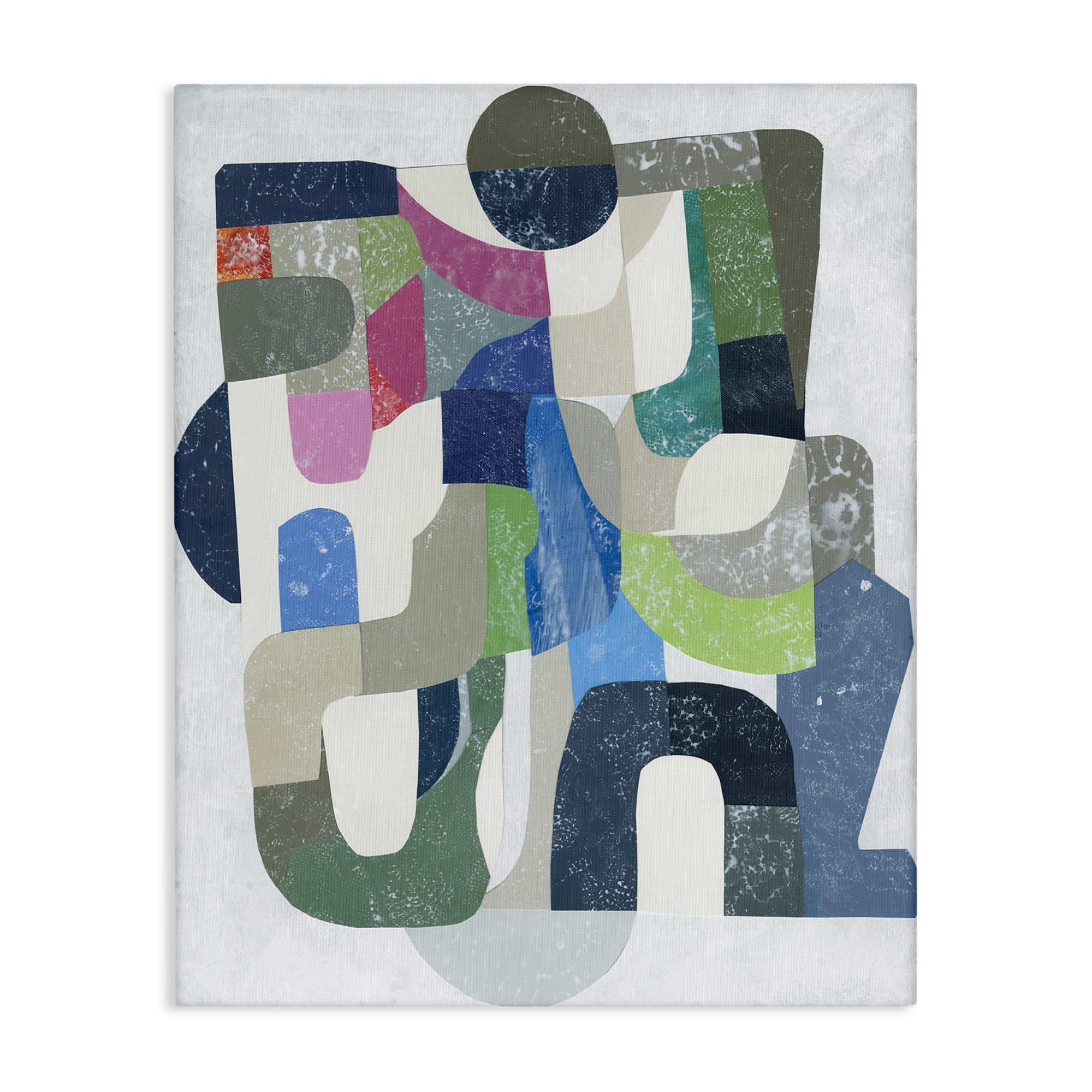 Stupell Industries BS-401-CN-16X20 Retro Geometrics on Grey Canvas design by Coco Good