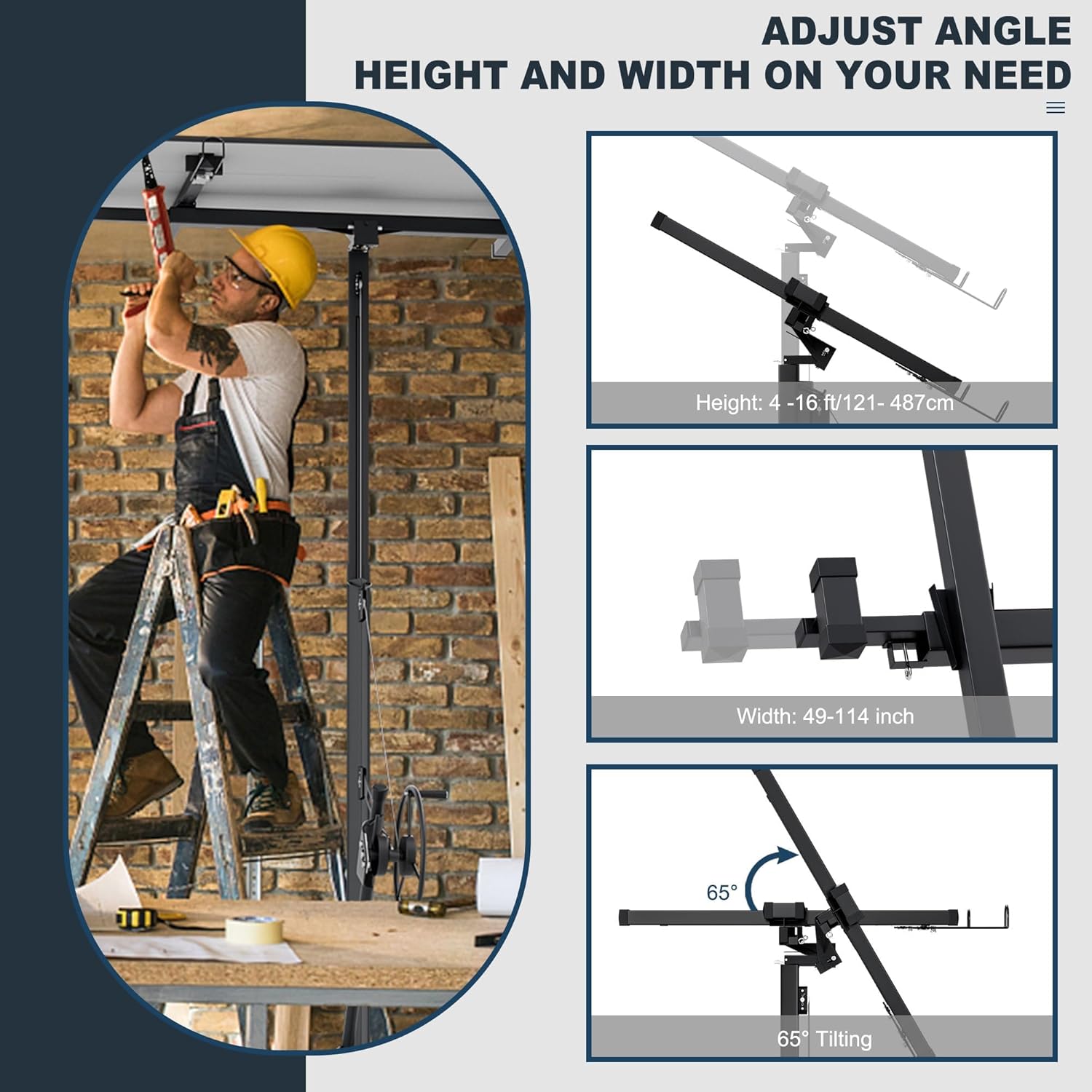 GAOMON CQC-YH6CEGPV4KP Drywall-Panel-Carriers - View #3