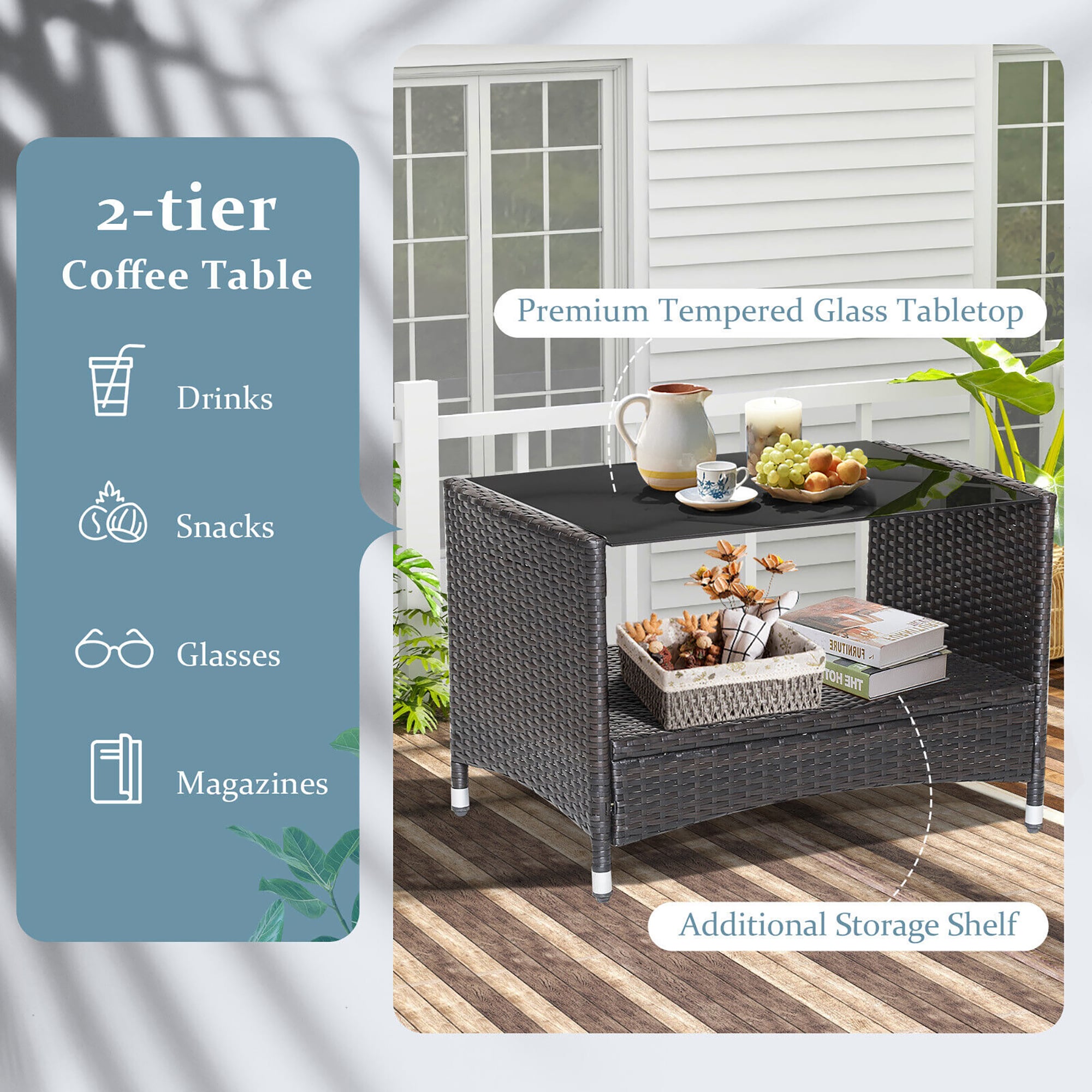 Forclover HYFL-627HW Patio-Conversation-Sets - View #4