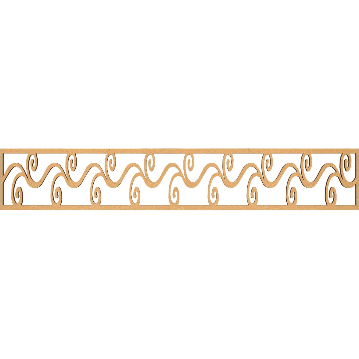 Ekena Millwork MLDB08X46TILMF Tilden Fretwork Flat Trim 8-in x 3.89-ft Brown Unfinished 2157767 Pierced Wall Panel Moulding