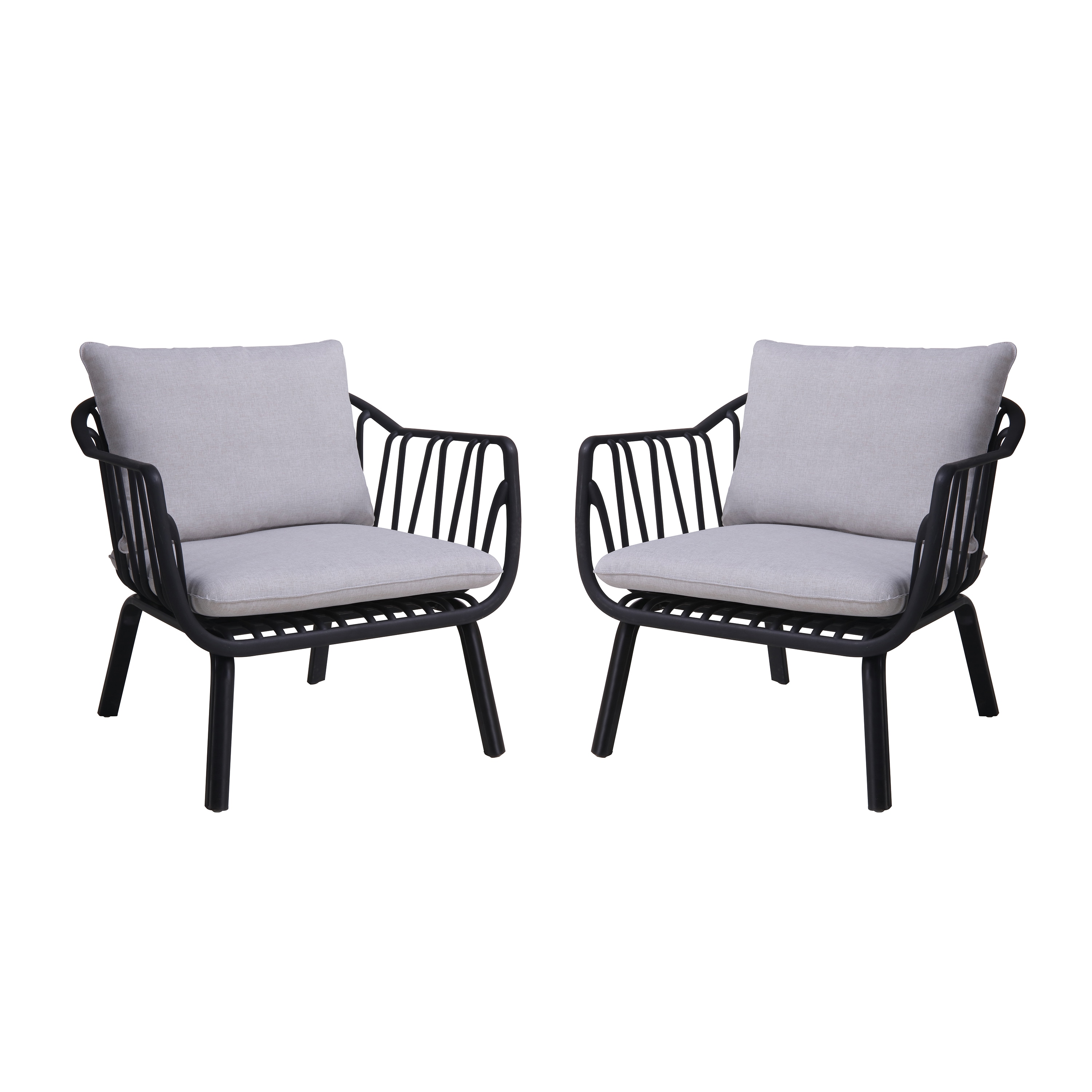 Christopher Knight Home Carli Modern Indoor/Outdoor Club Chairs with Cushions (Set of 2) #319538