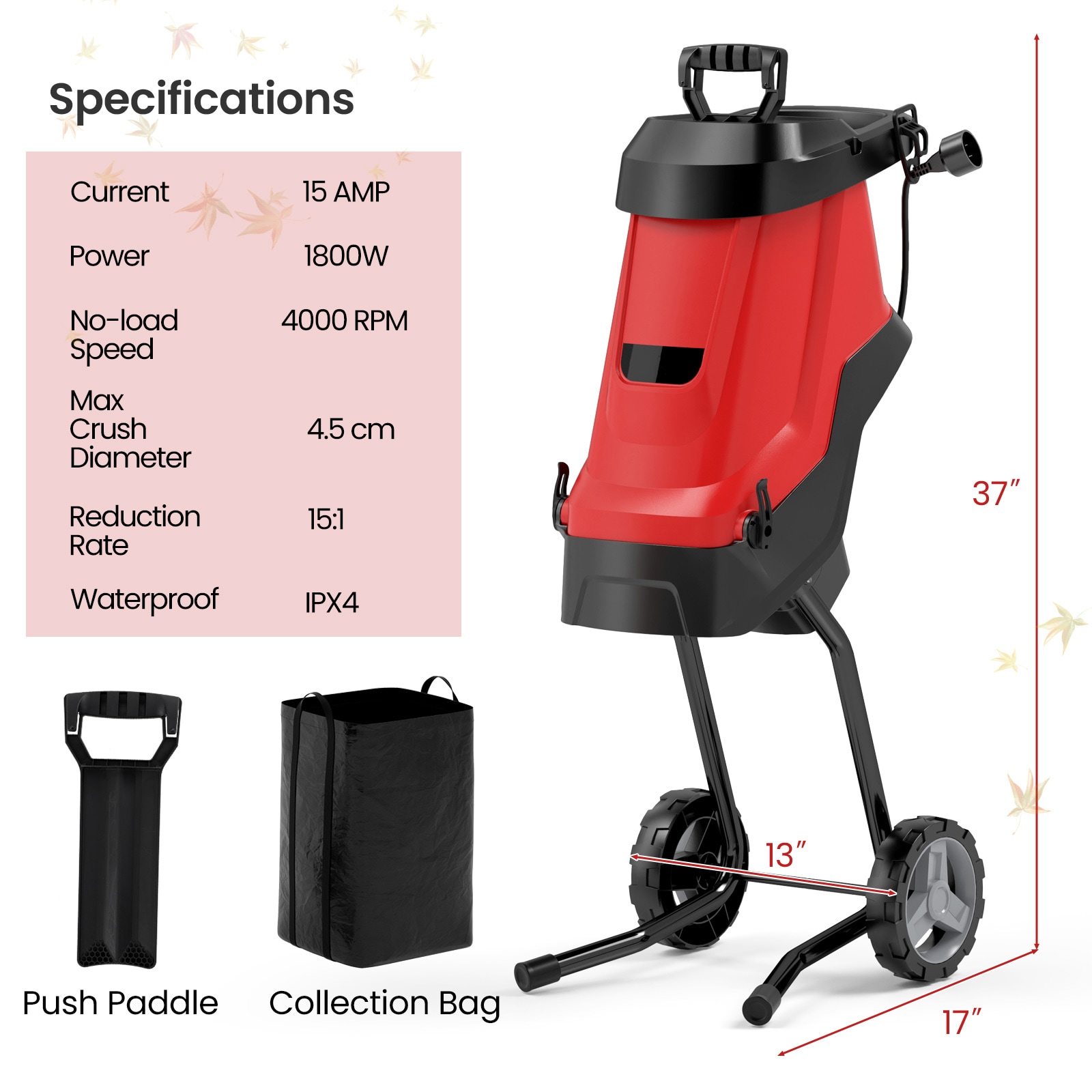 Slickblue D-CO-ER-SU38001TE Electric-Chipper-Shredders - View #3