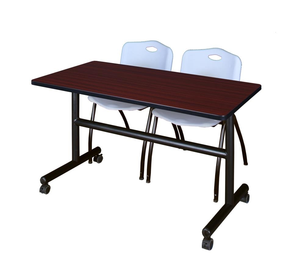Regency MKFT4830MH47GY Training Brown 4-Person Training Table (48-in W x 29-in H)