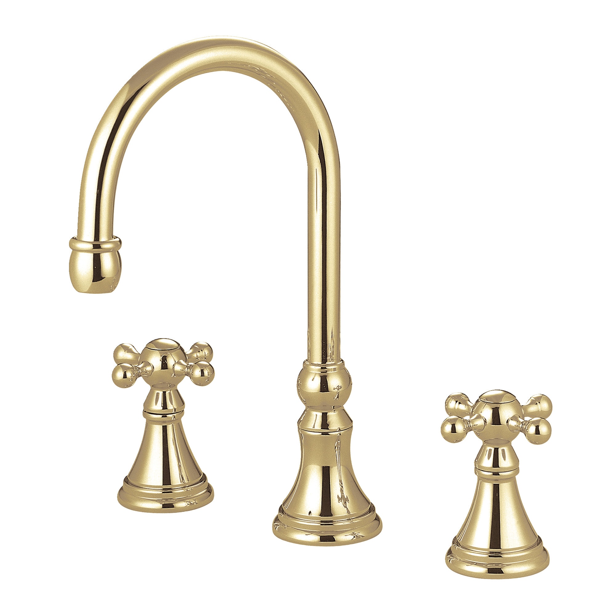 Kingston Brass WLKS2342KX Roman Polished brass 2-handle Deck-mount Roman High-arc Bathtub Faucet ( Valve Included )
