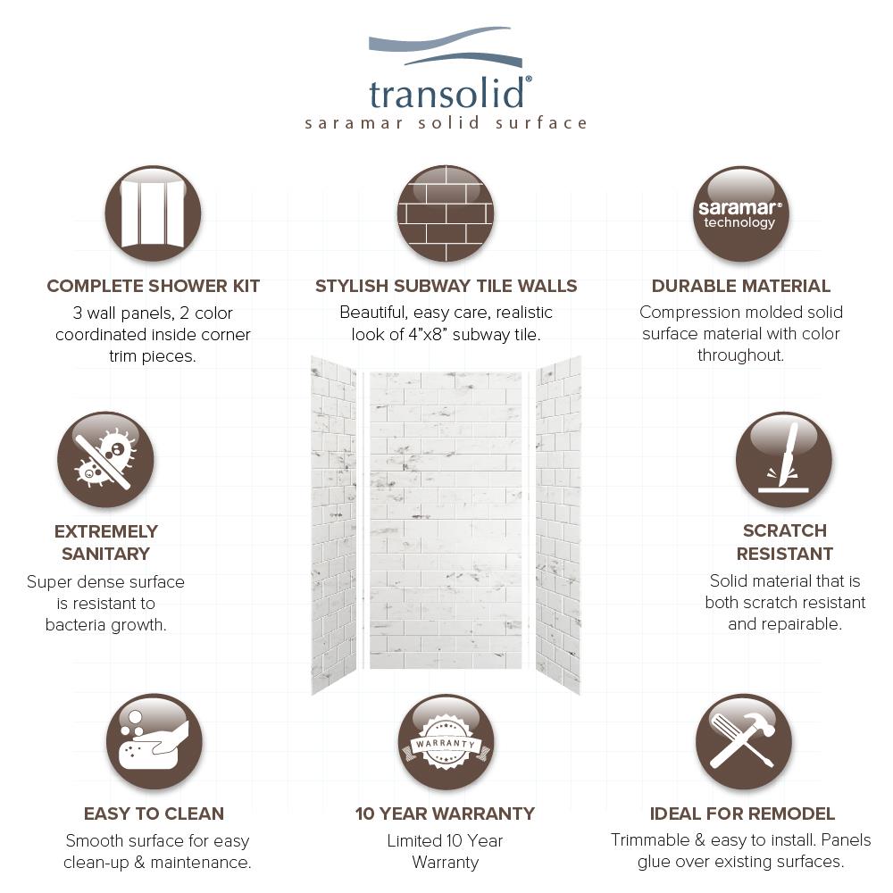 Transolid SWK363672-47 Shower-Wall-Surrounds - View #9