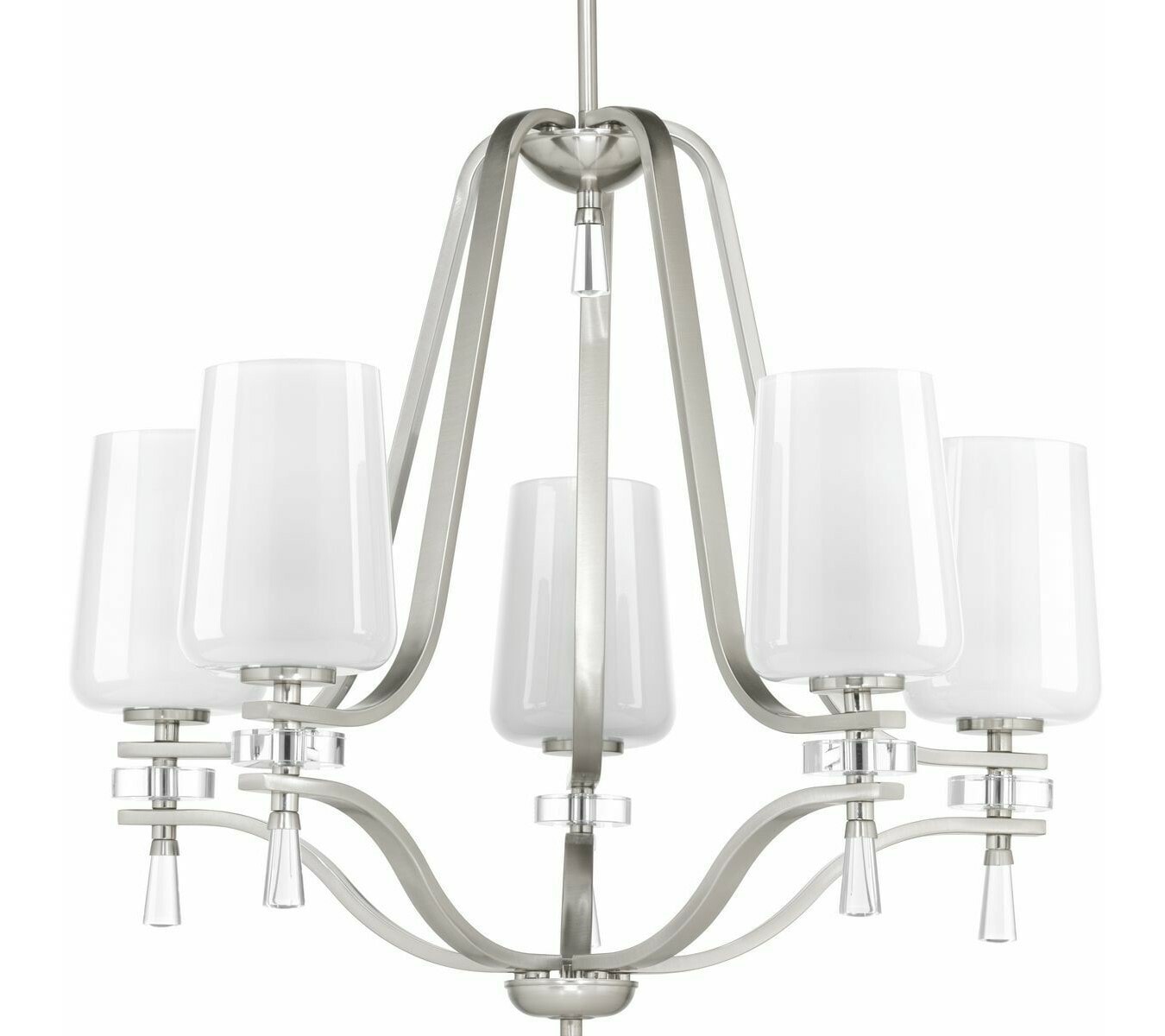Progress Lighting Indulge 5-Light Brushed Nickel Transitional Chandelier