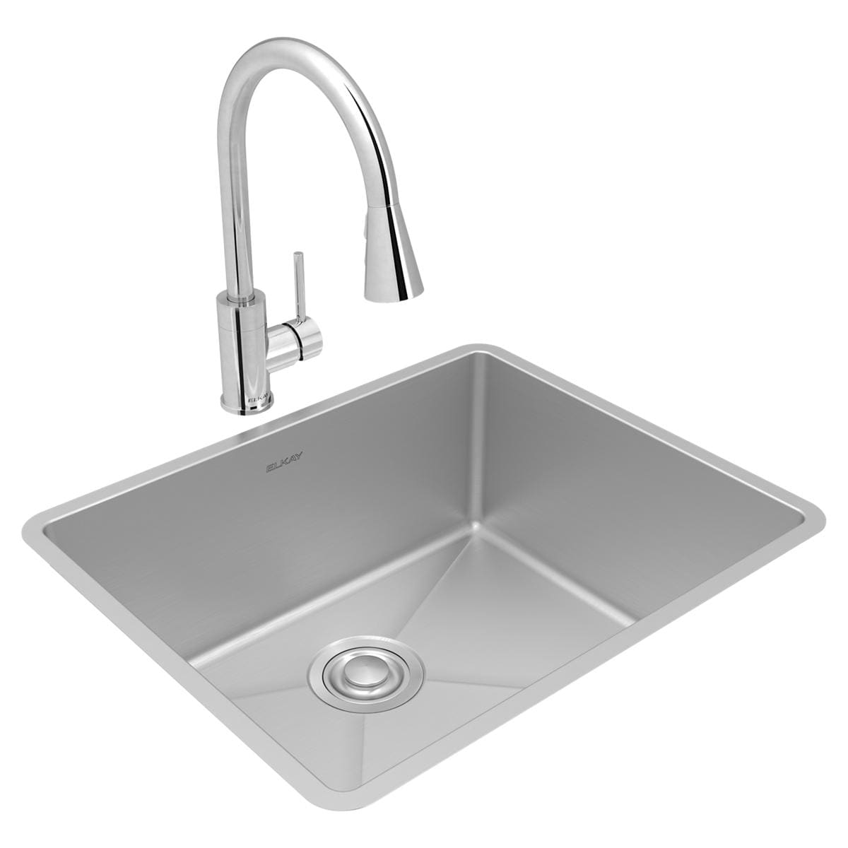 Elkay Undermount 22 5 In X 18 5 In Polished Satin Stainless Steel   64781745 