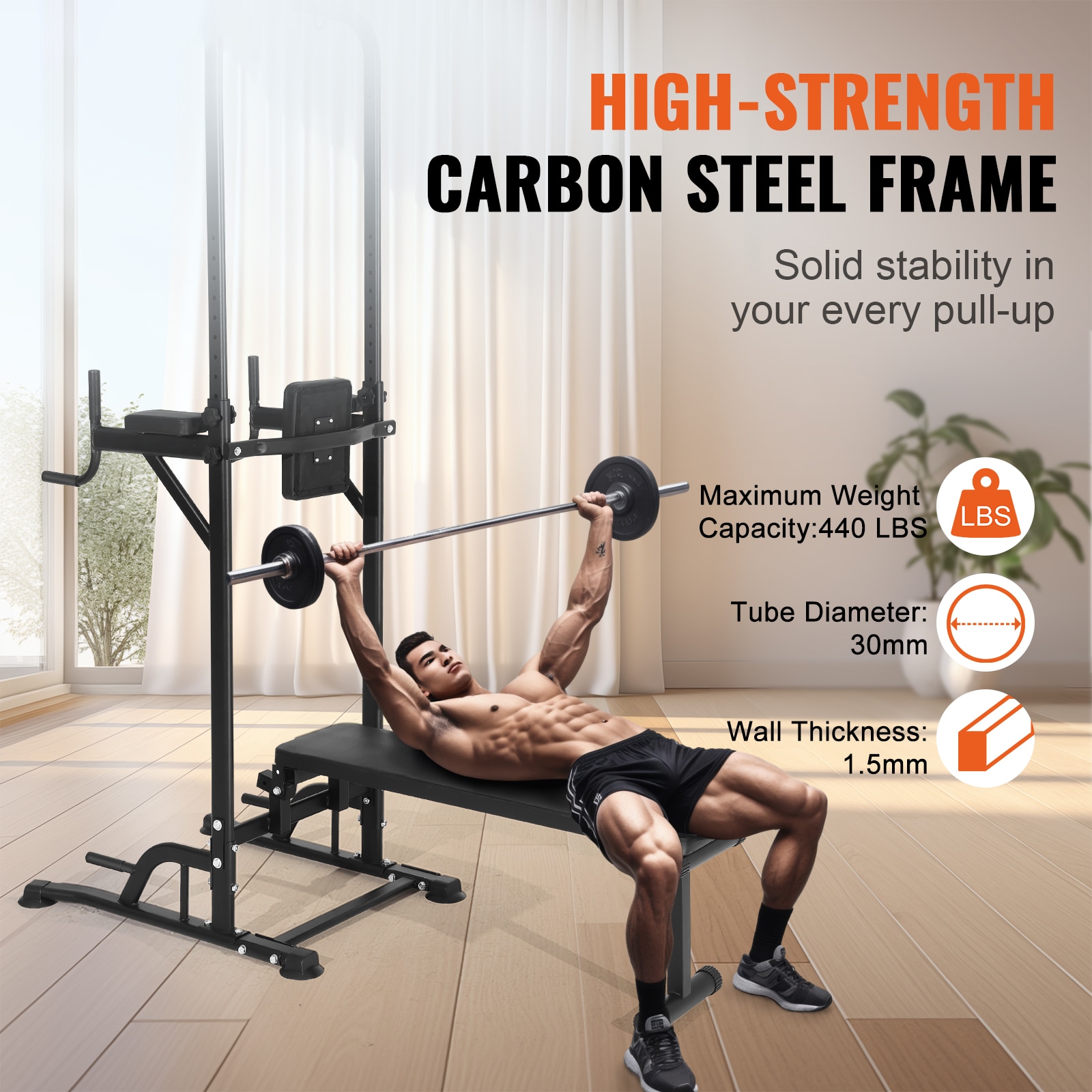 VEVOR DGNYTXSJDZDK4EQYXV0 Pull-up-Push-up-Bars - View #3