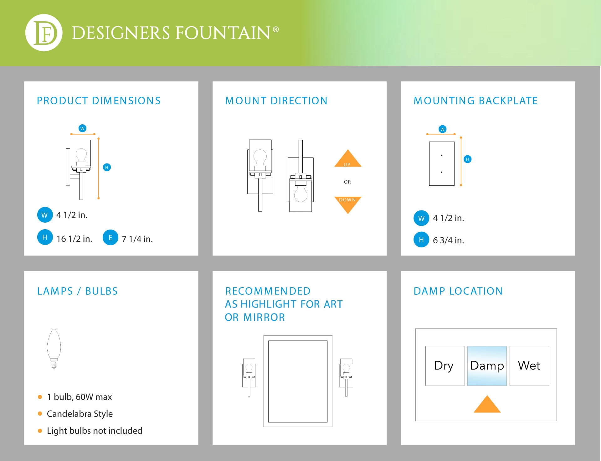 Designers Fountain 89901-CH b090000 - View #6