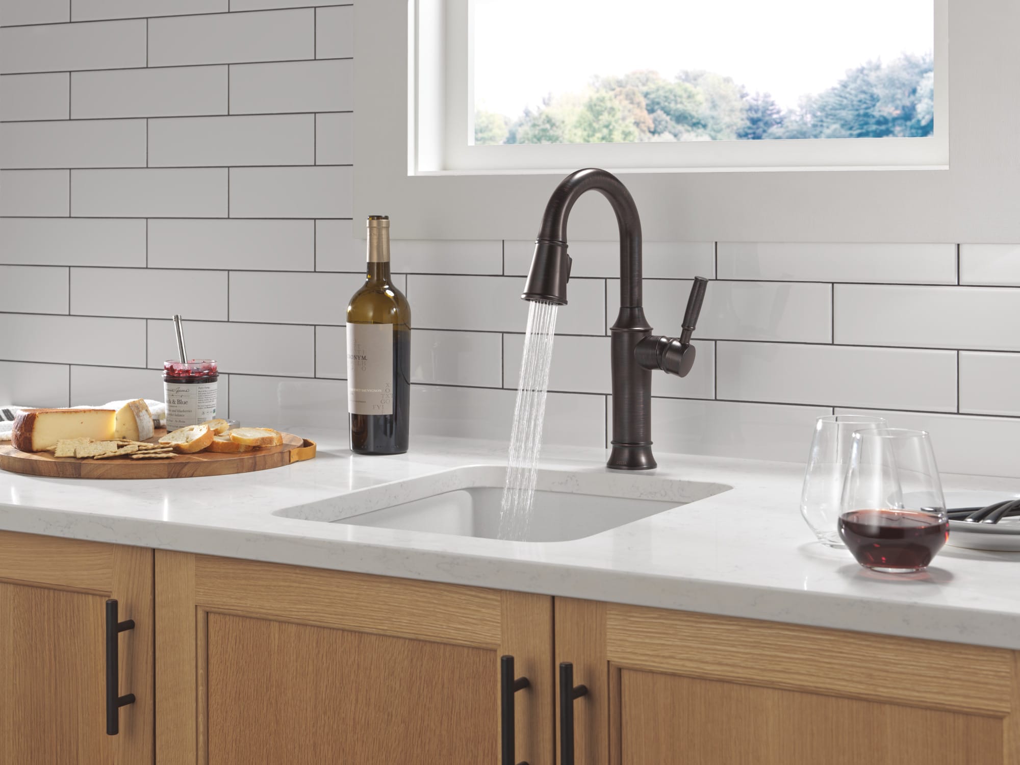 Renaldi Oil-Rubbed Bronze Pull-Out Spray Bar Faucet