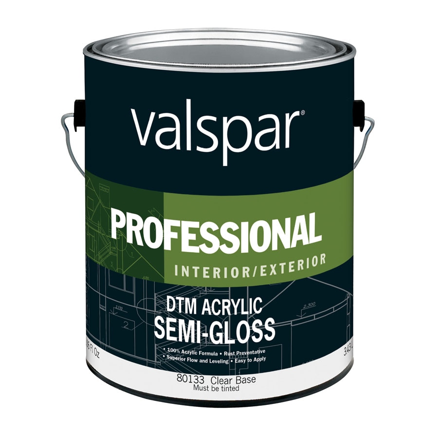 Valspar 045.0080133.007 Direct to Metal Semi-gloss Accent Base Tintable Latex Interior/Exterior ( 1-gallon )