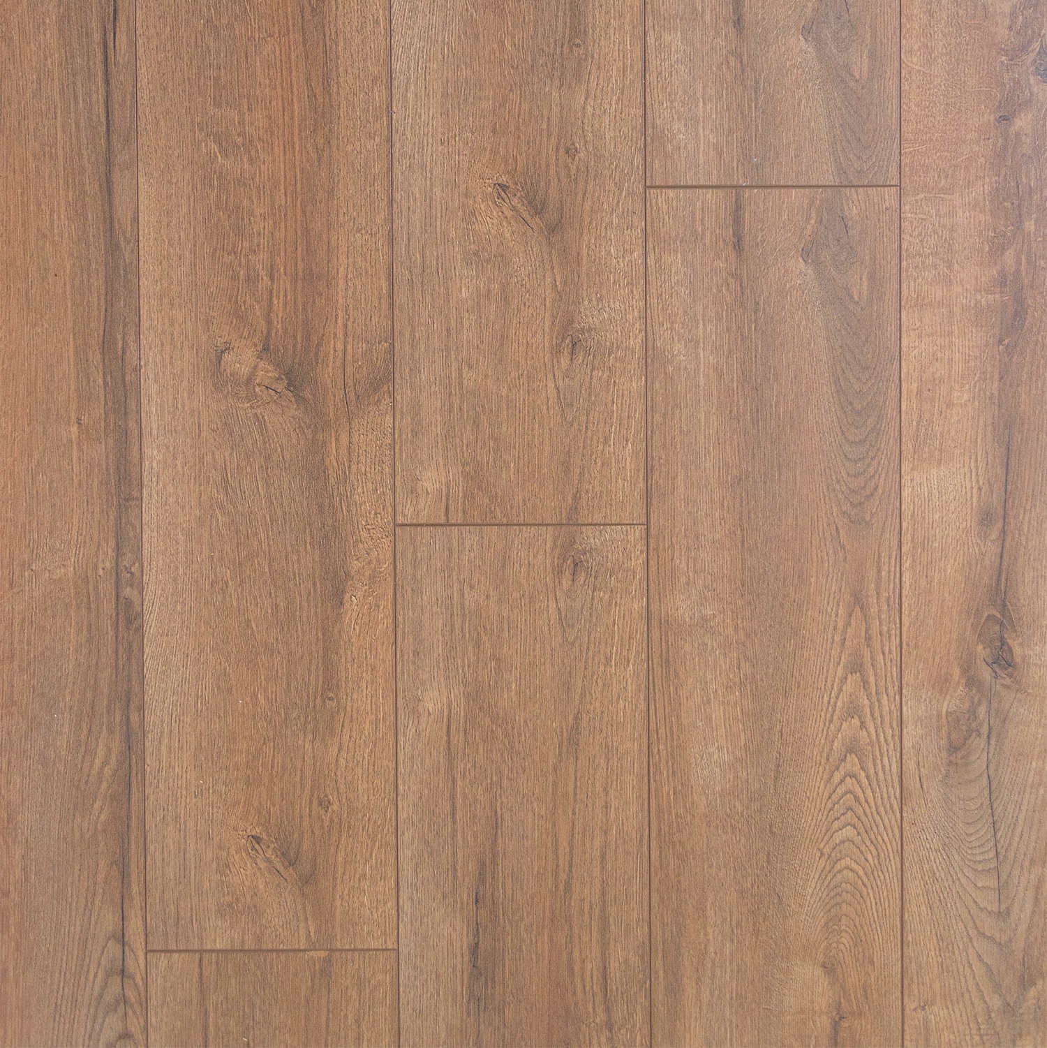 Valencia Oak 8-mm T x 8-in W x 48-in L Water Resistant Wood Plank Laminate Flooring (21.26-sq ft) in Brown | - allen + roth 360831-33266