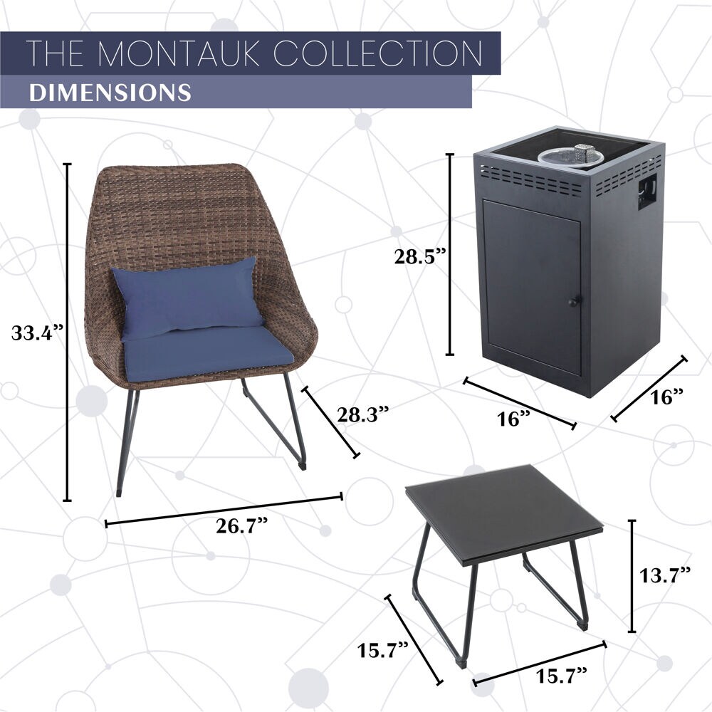 Mod Furniture MONTK4PCGFP-NVY Patio-Conversation-Sets - View #3