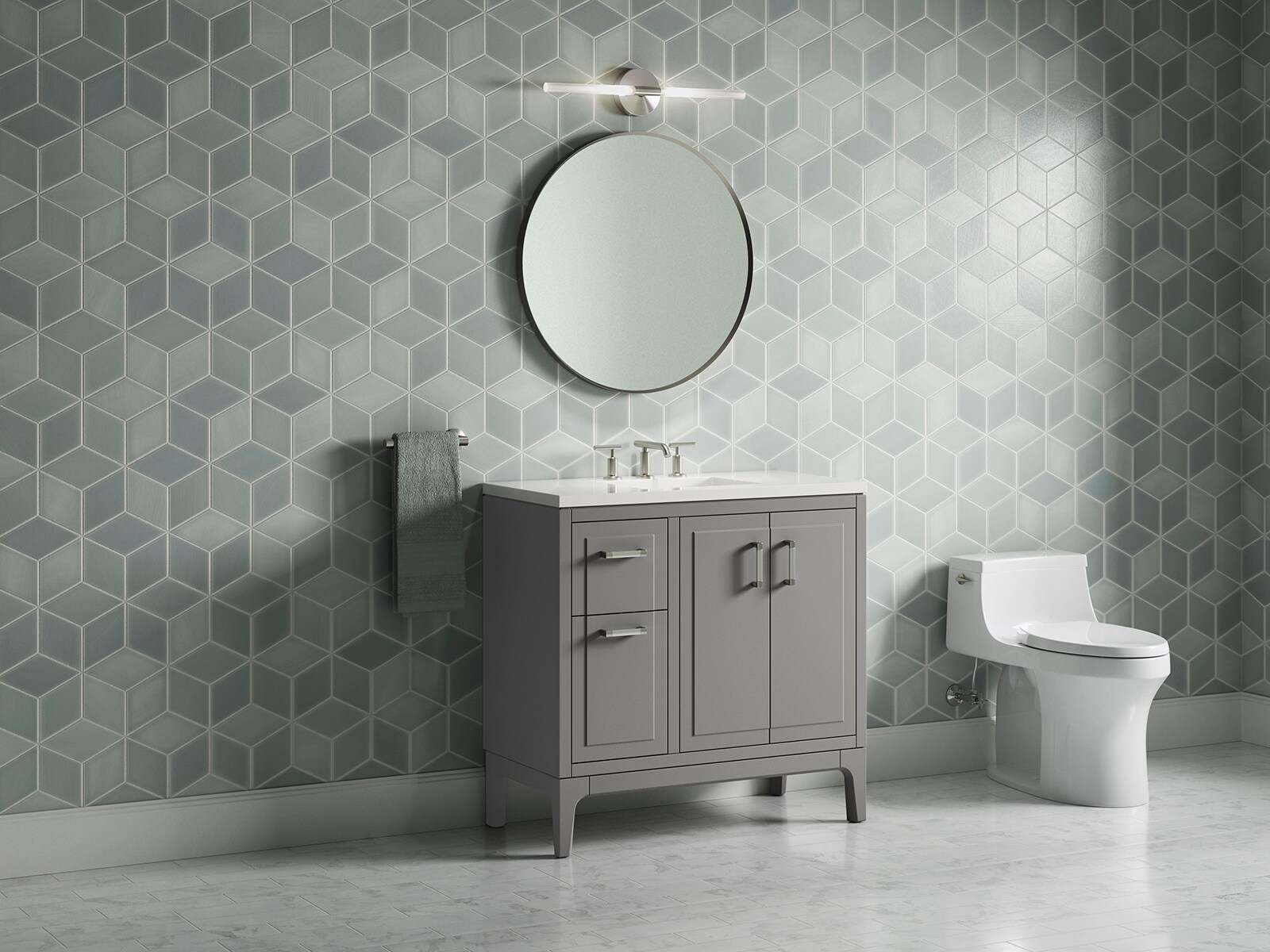 KOHLER 33553-ASB-1WT Bath-Vanity-Combo - View #4