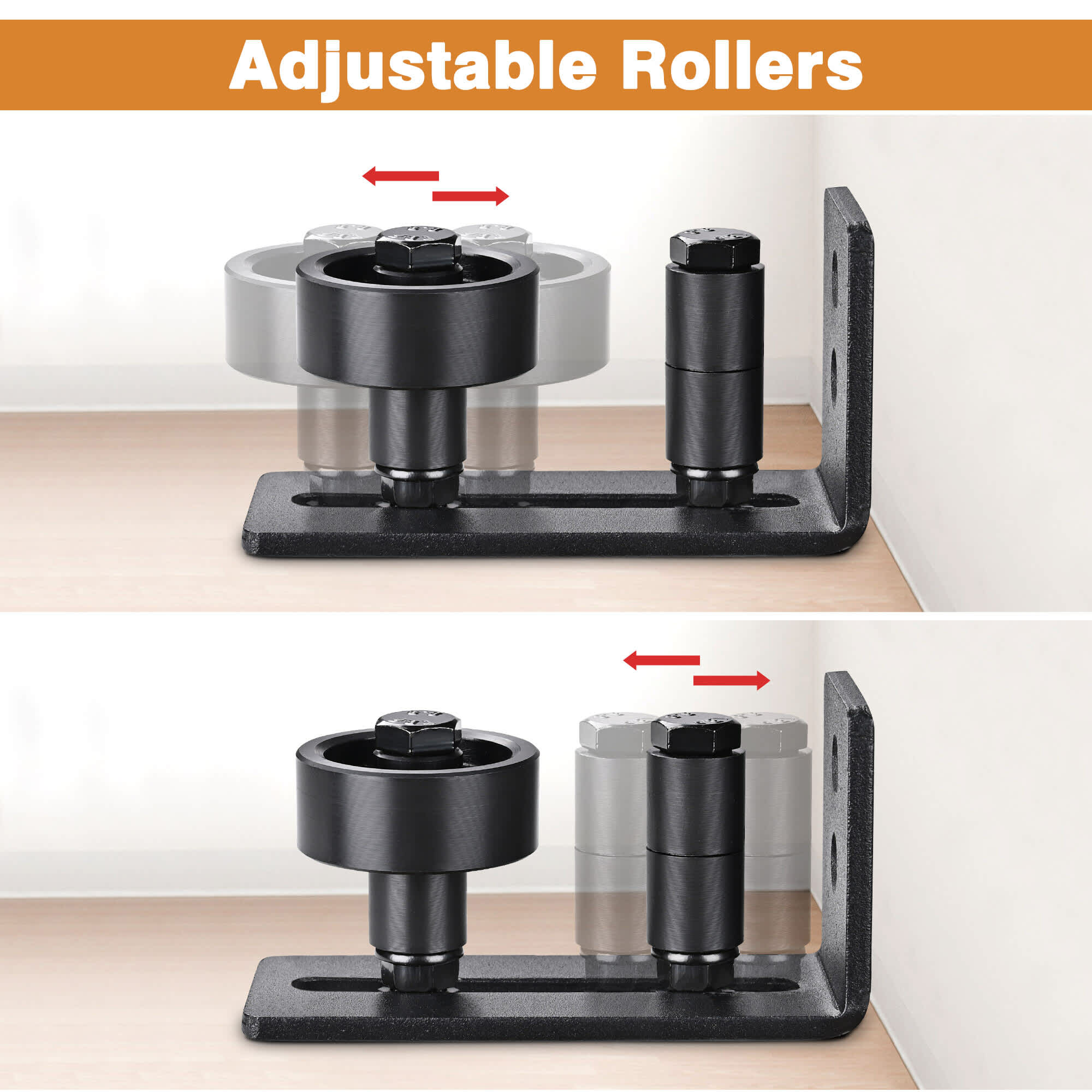 Yescom 06SDG003-8DIY-06-LO Barn-Door-Roller-Kits - View #4