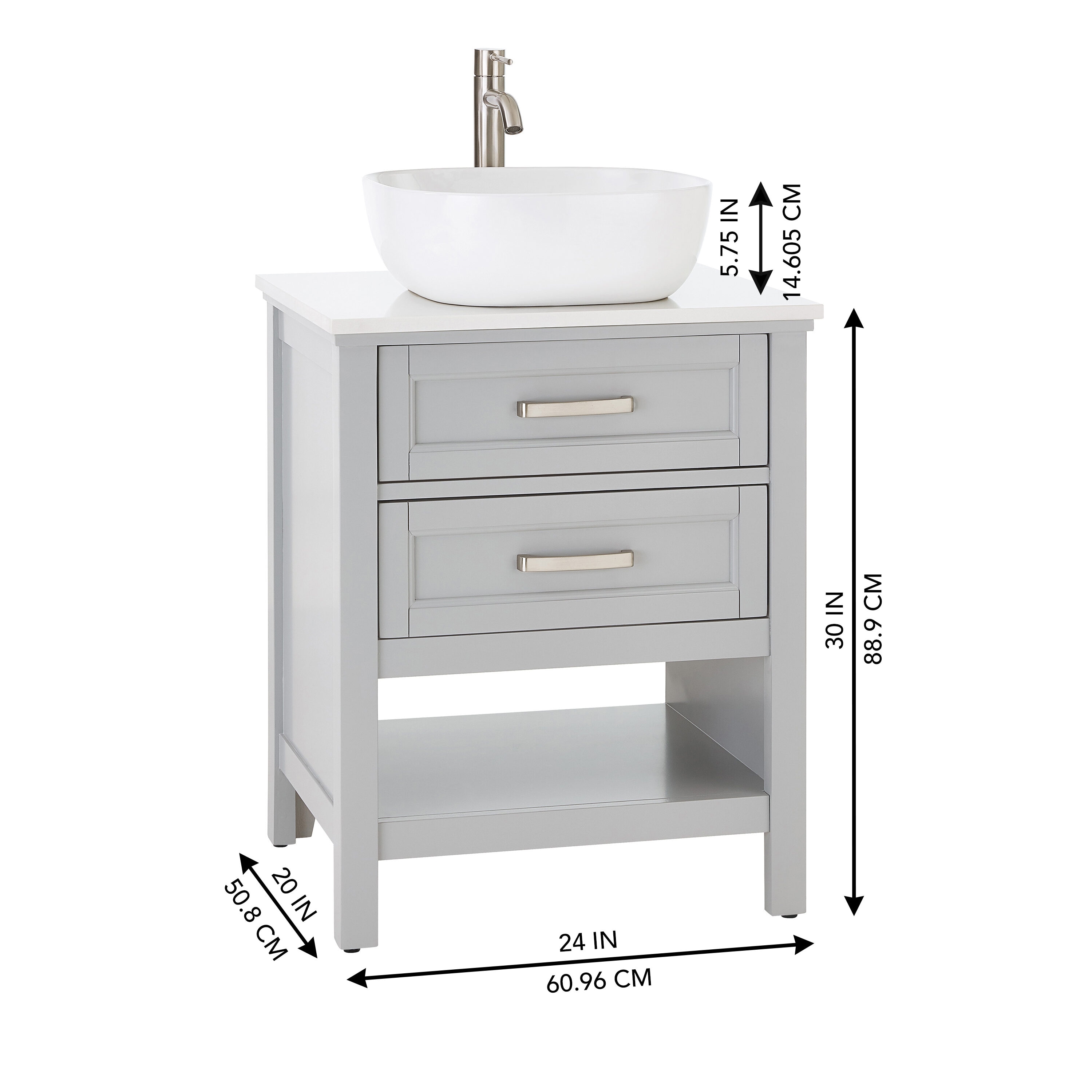 Style Selections 1211VA-24-242 Bath-Vanity-Combo - View #18
