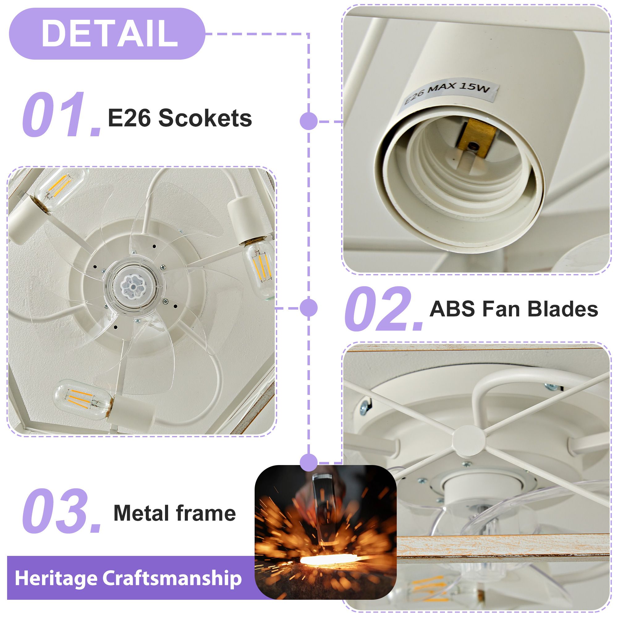 Lanmate LP-FANL-27-WH Ceiling-Fans - View #7
