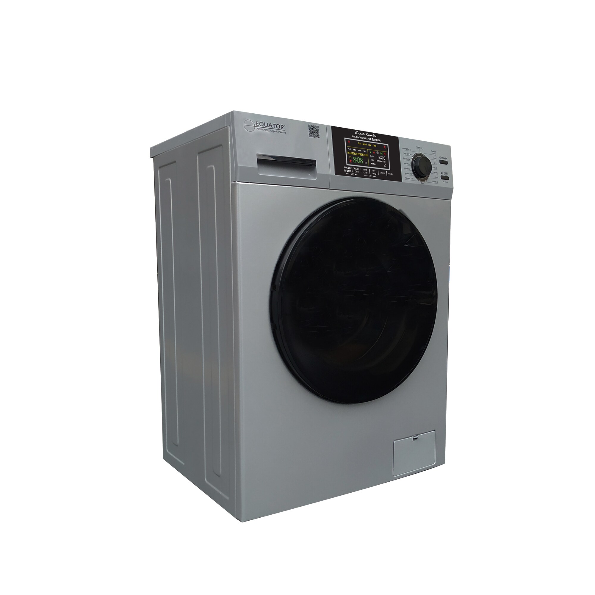 Silver 1.62 cu. ft. Stainless Steel Smart Washer Dryer Combo