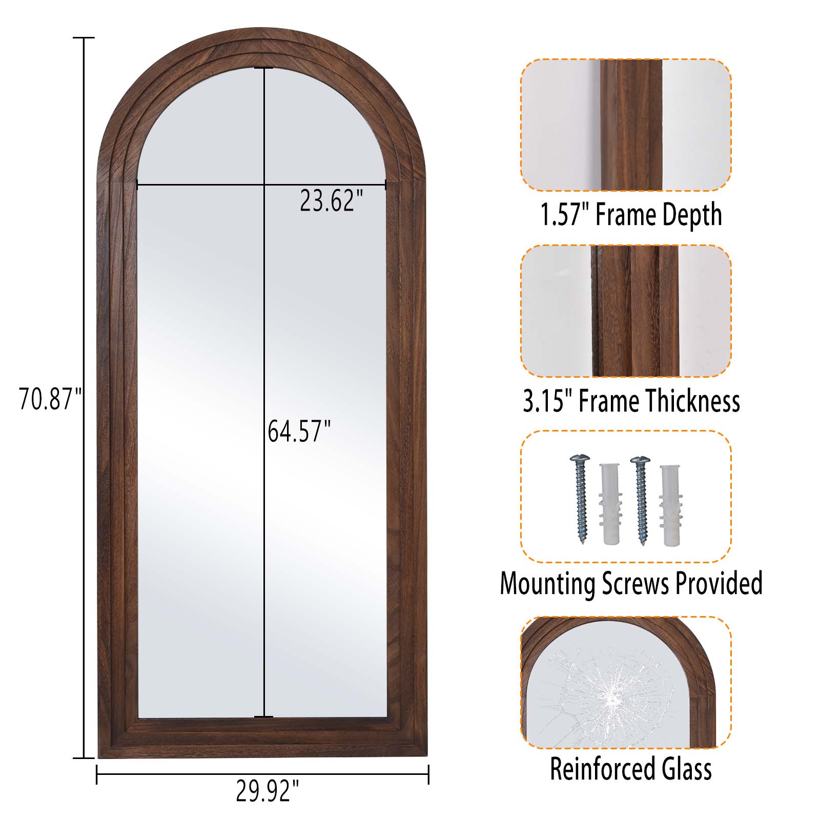 BEAUTYPEAK SMYH3071B Decor-Mirrors - View #5