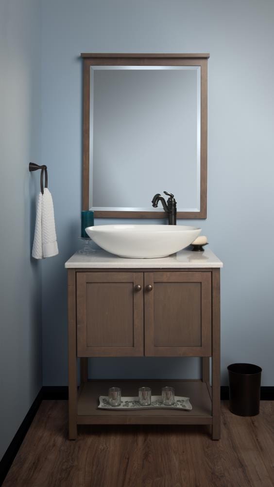 Bianco White Ceramic Oval Vessel Sink with Overflow