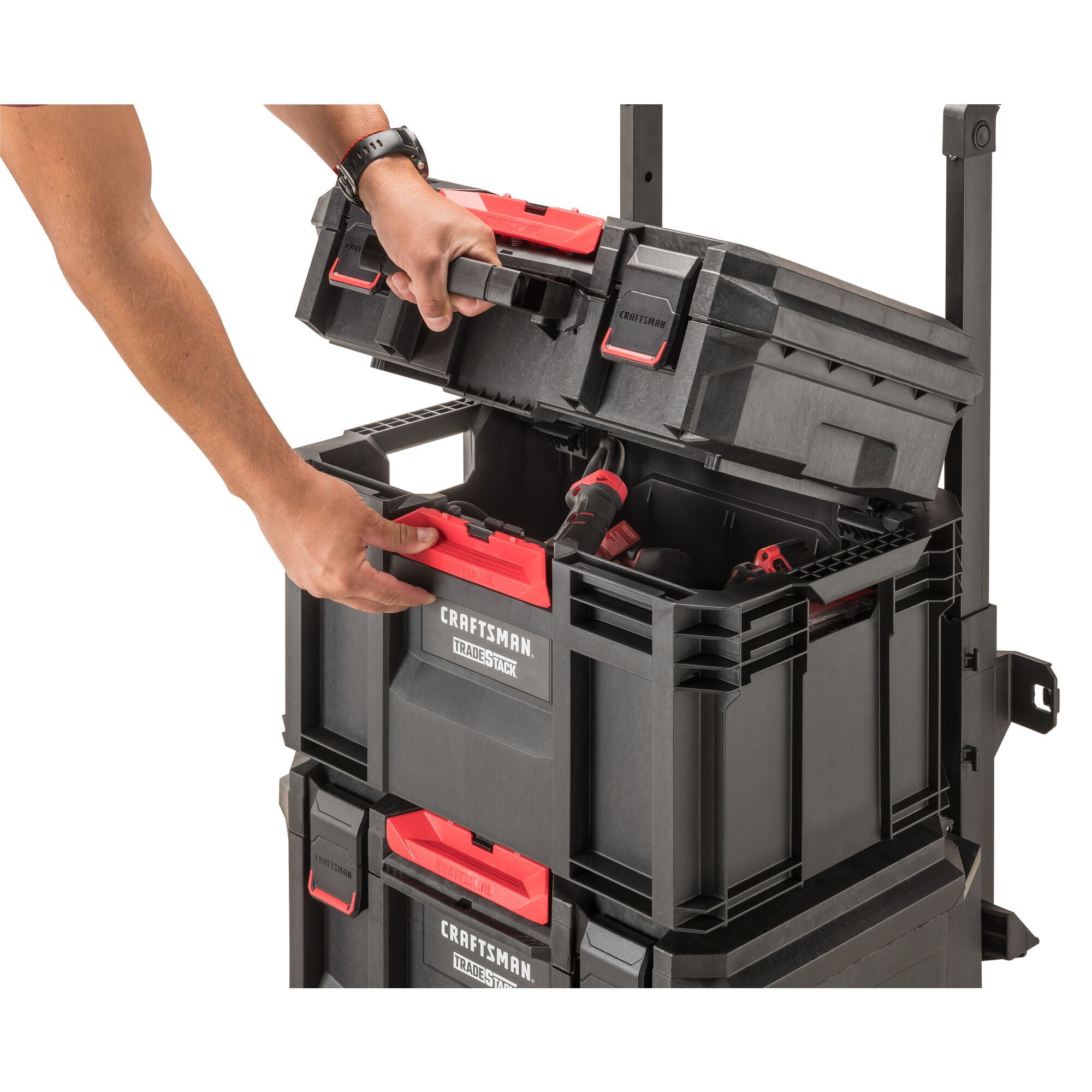 CRAFTSMAN TRADESTACK System 22.6-in Multiple Colors/Finishes Structural  Foam Wheels Lockable Tool Box