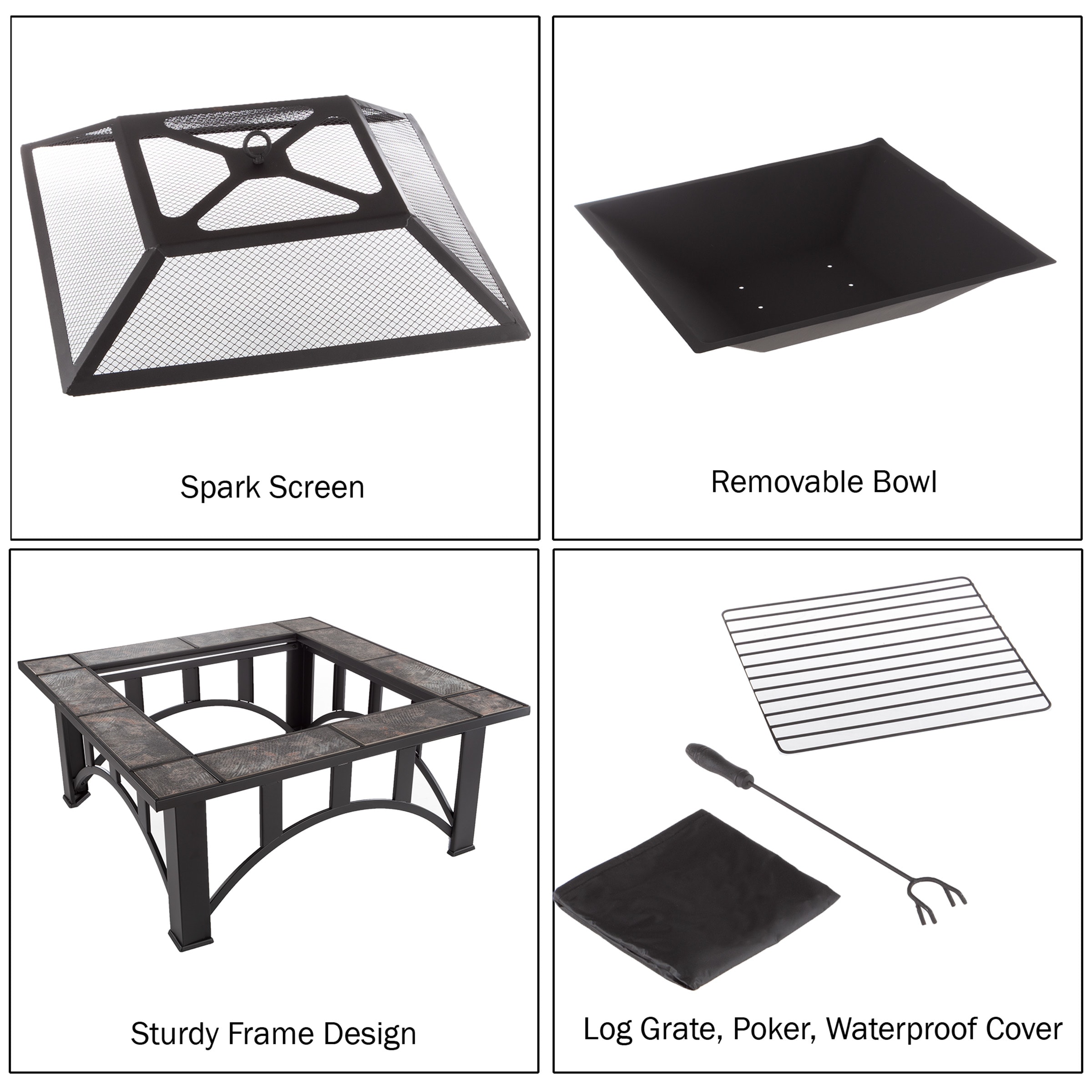 Pure Garden 50-107FW Outdoor-Woodburning-Firepits - View #5