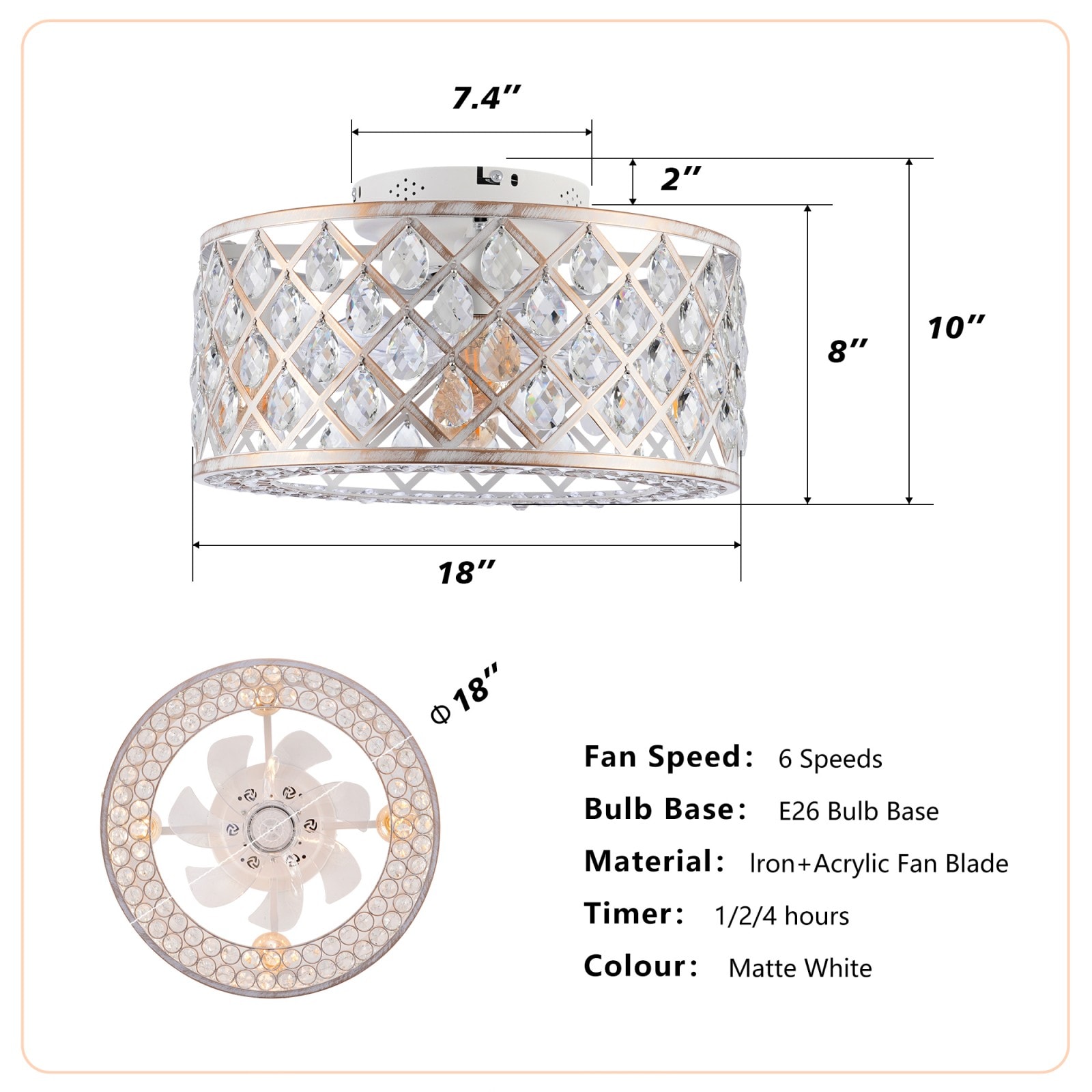 GlasFlength LW-CF-147 Ceiling-Fans - View #3