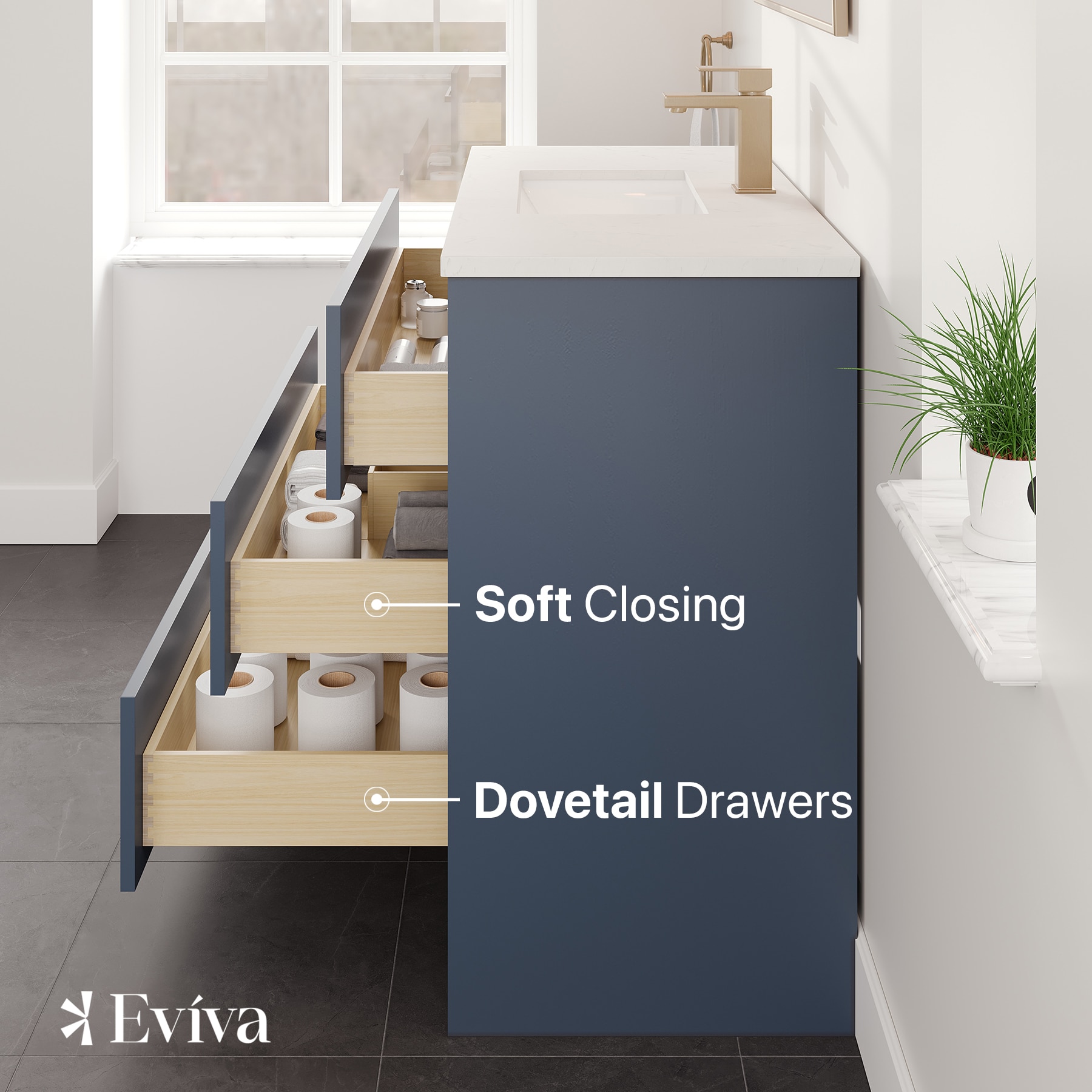 Eviva EVVN812-36X18DB Bath-Vanity-Combo - View #8