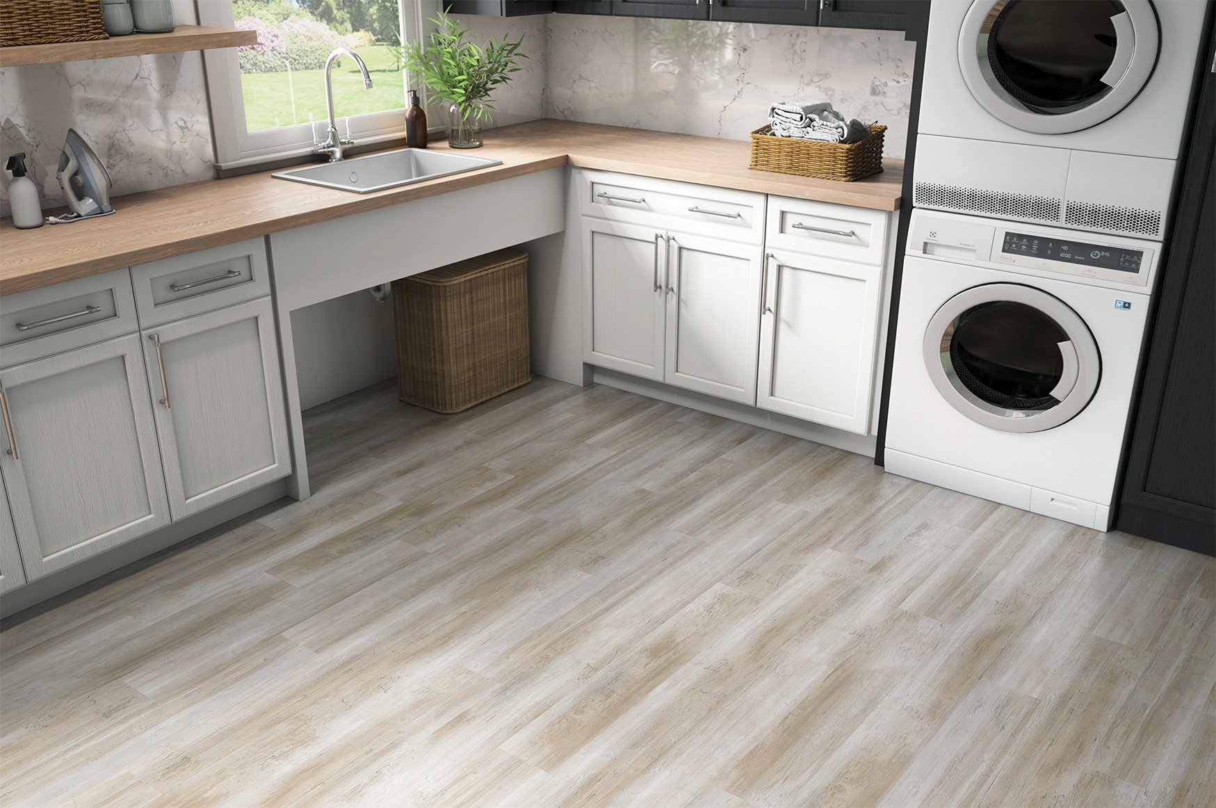 Livelynine Reclaimed Wood Vinyl Flooring Roll Waterproof Vinyl Plank Flooring Peel and Stick Wood Planks for Walls Kitchen Bathroom Floor