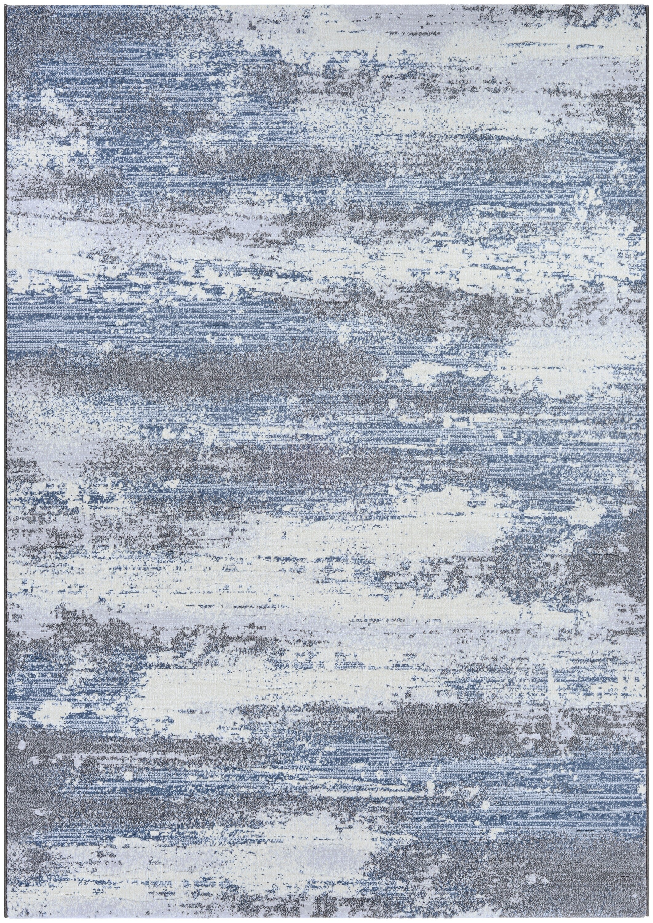 Couristan 51590505020311T Serenity 2 x 3 (ft) Polypropylene Opal-Grey-Mushroom Rectangular Indoor Abstract Area rug