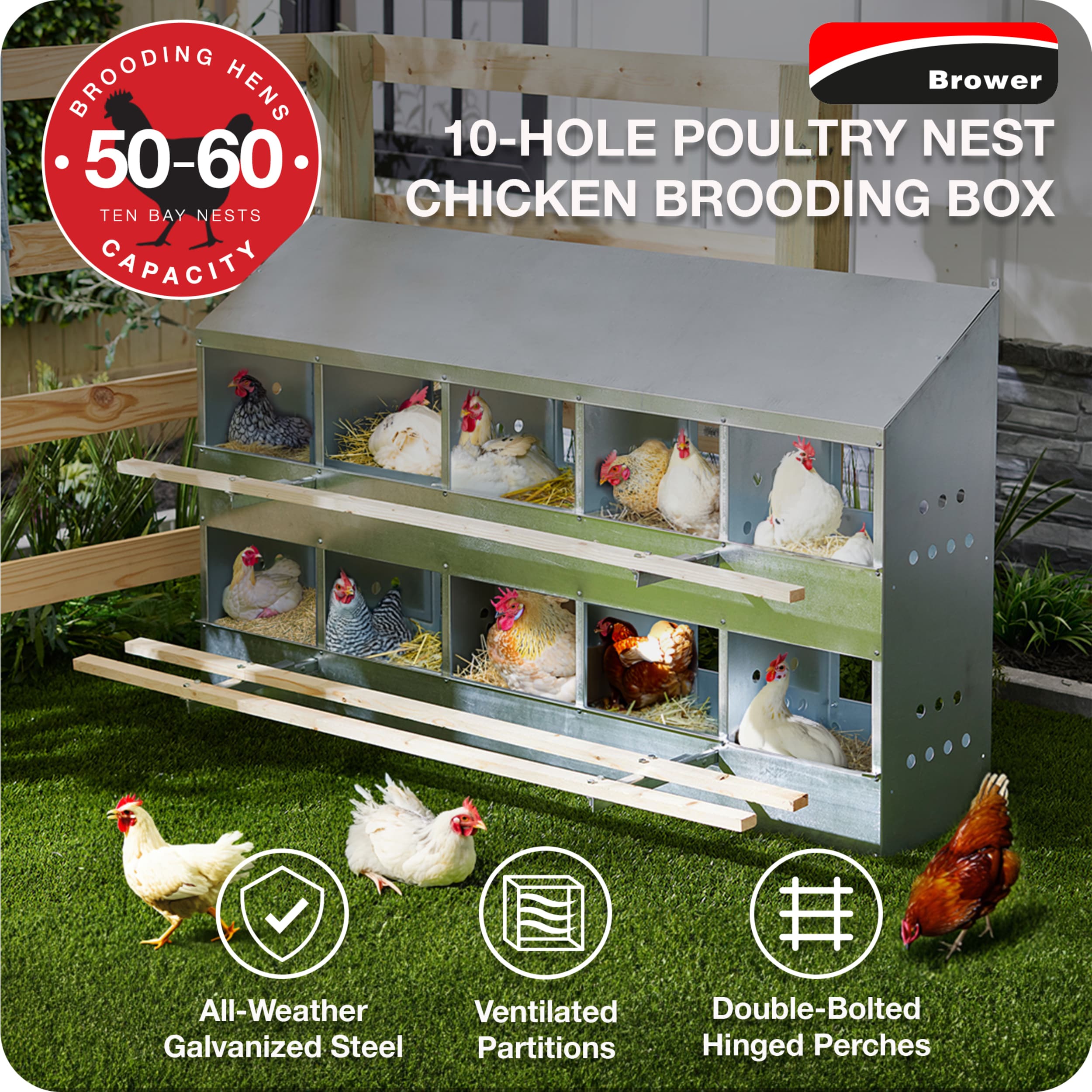 Brower 260642 Chicken-Coops-Rabbit-Hutches - View #2
