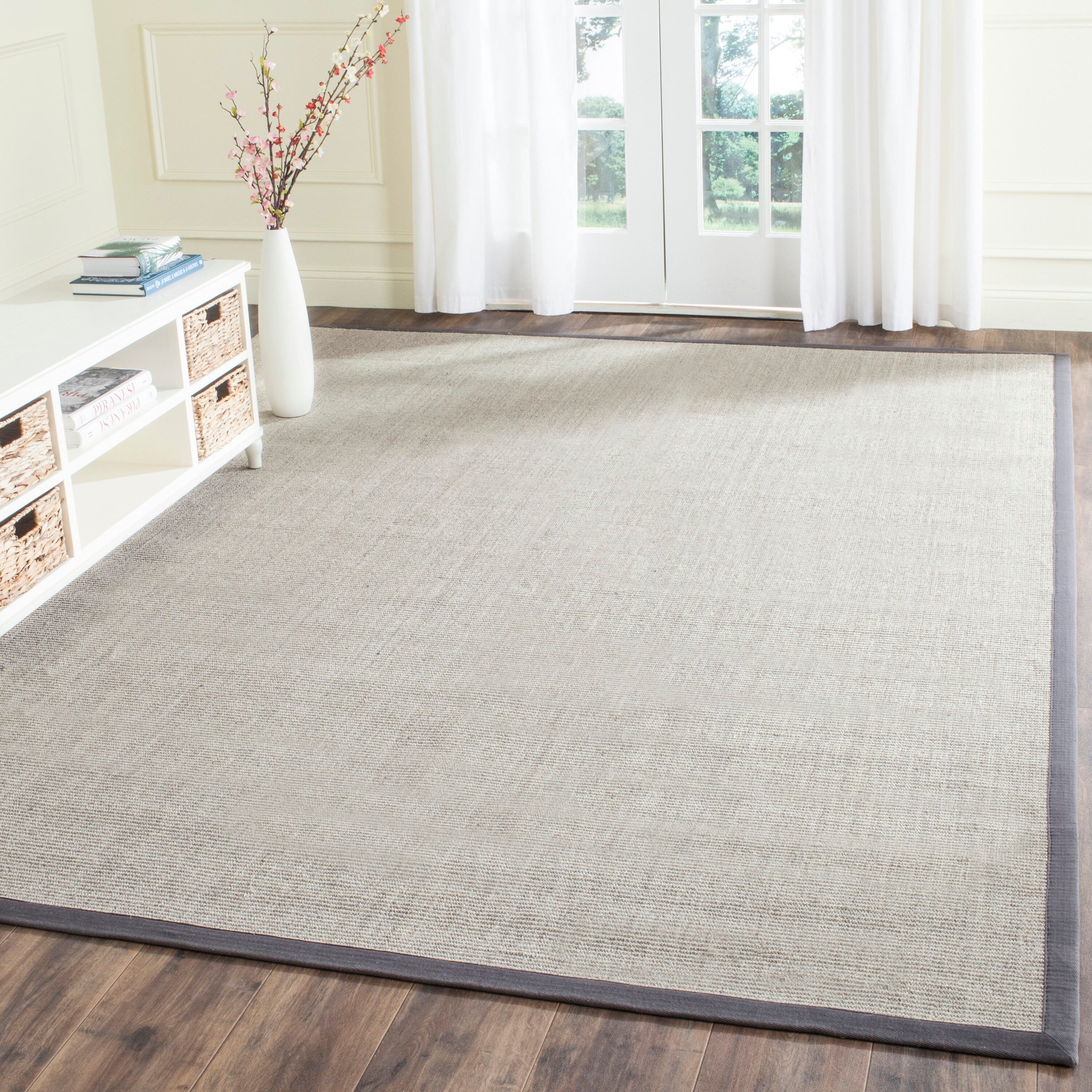 Safavieh NF441B-1115 Natural Fiber Saltaire 11 X 15 (ft) Sisal Marble/Gray Indoor Solid Coastal Area Rug