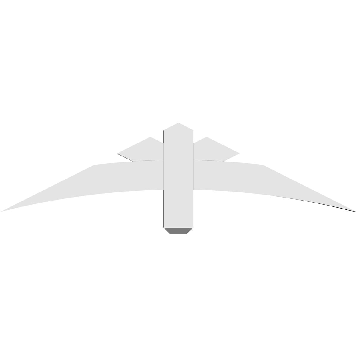 Ekena Millwork GBP048X12X0404ALB00 Exterior-Brackets-Braces - View #4