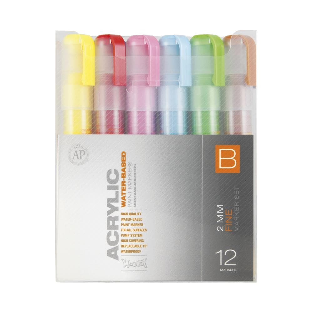 Montana Cans Acrylic Markers 12-Pack Assorted Paint Pen/Marker in the  Writing Utensils department at