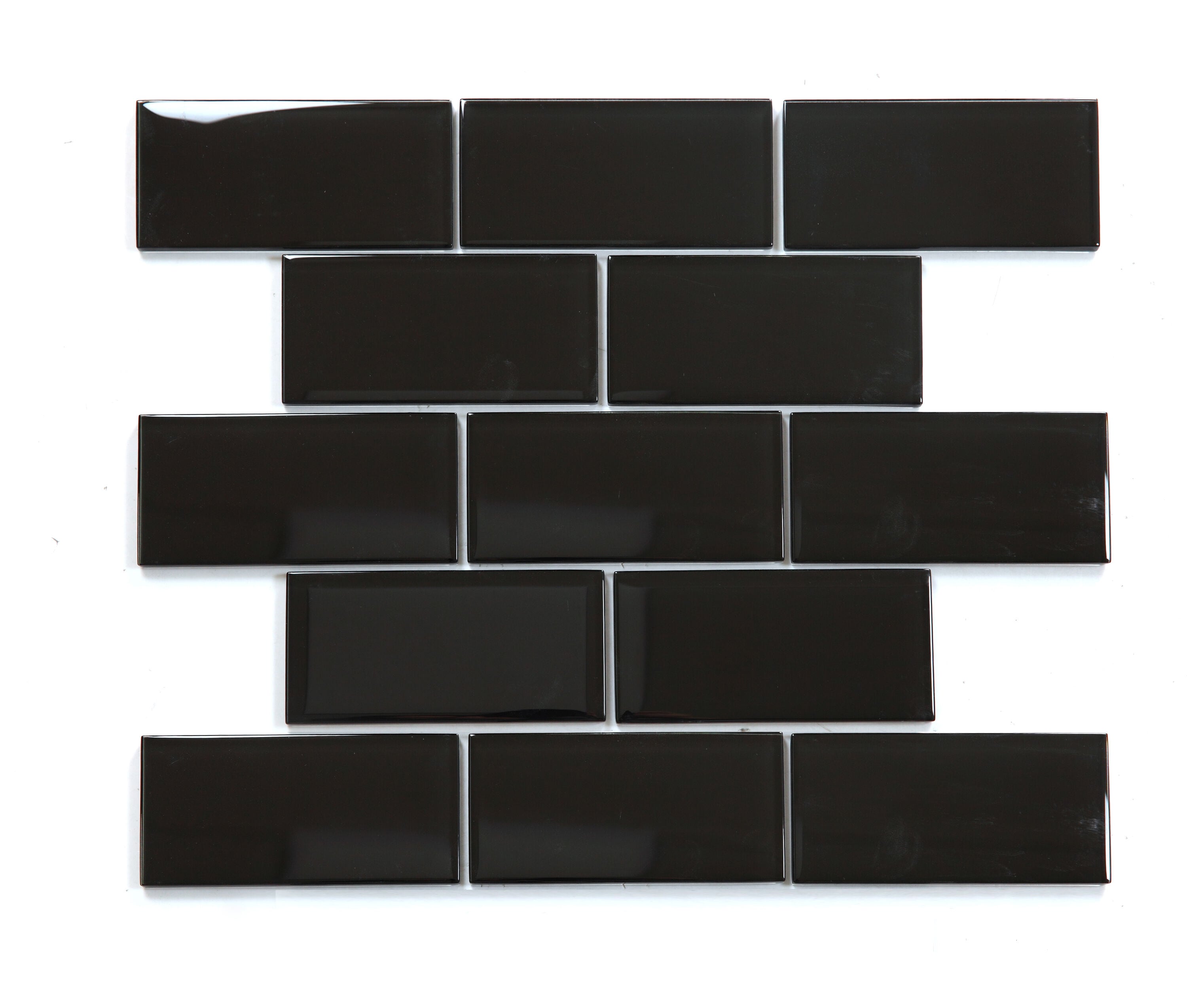 Abolos Metro 80-Pack Gray 3-in x 6-in Glossy Glass Subway Wall Tile