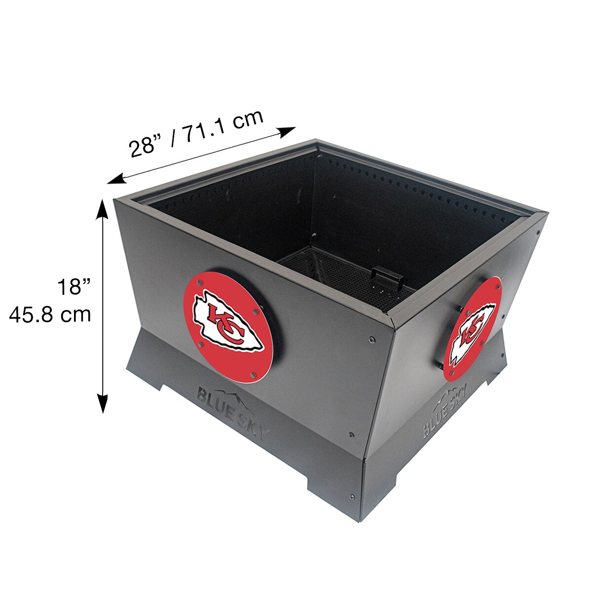 Blue Sky Outdoor Living SFP28SQ-CHIEFS Outdoor-Woodburning-Firepits - View #4