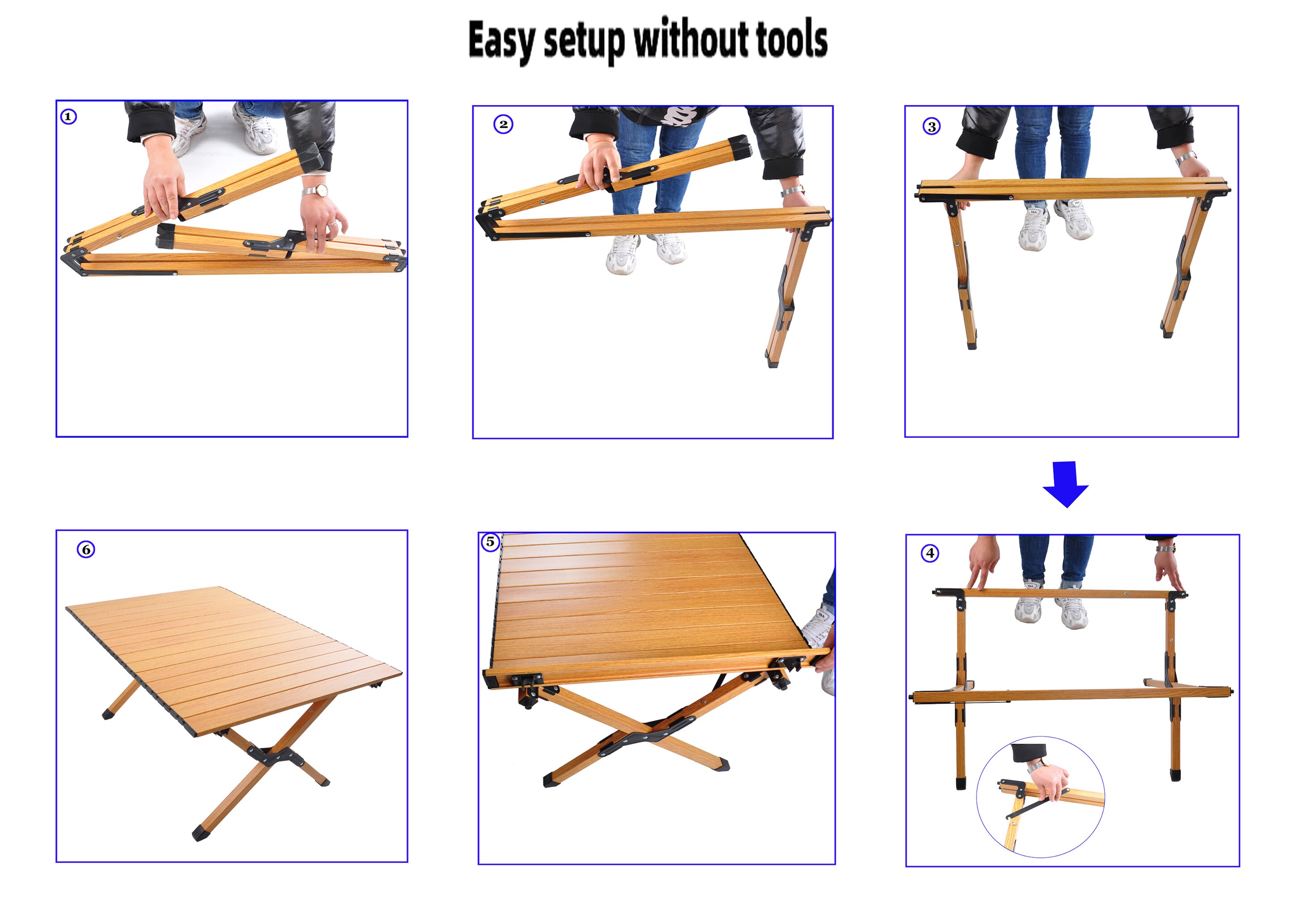 Kahomvis QD-QPW2-777 Picnic-Tables - View #7