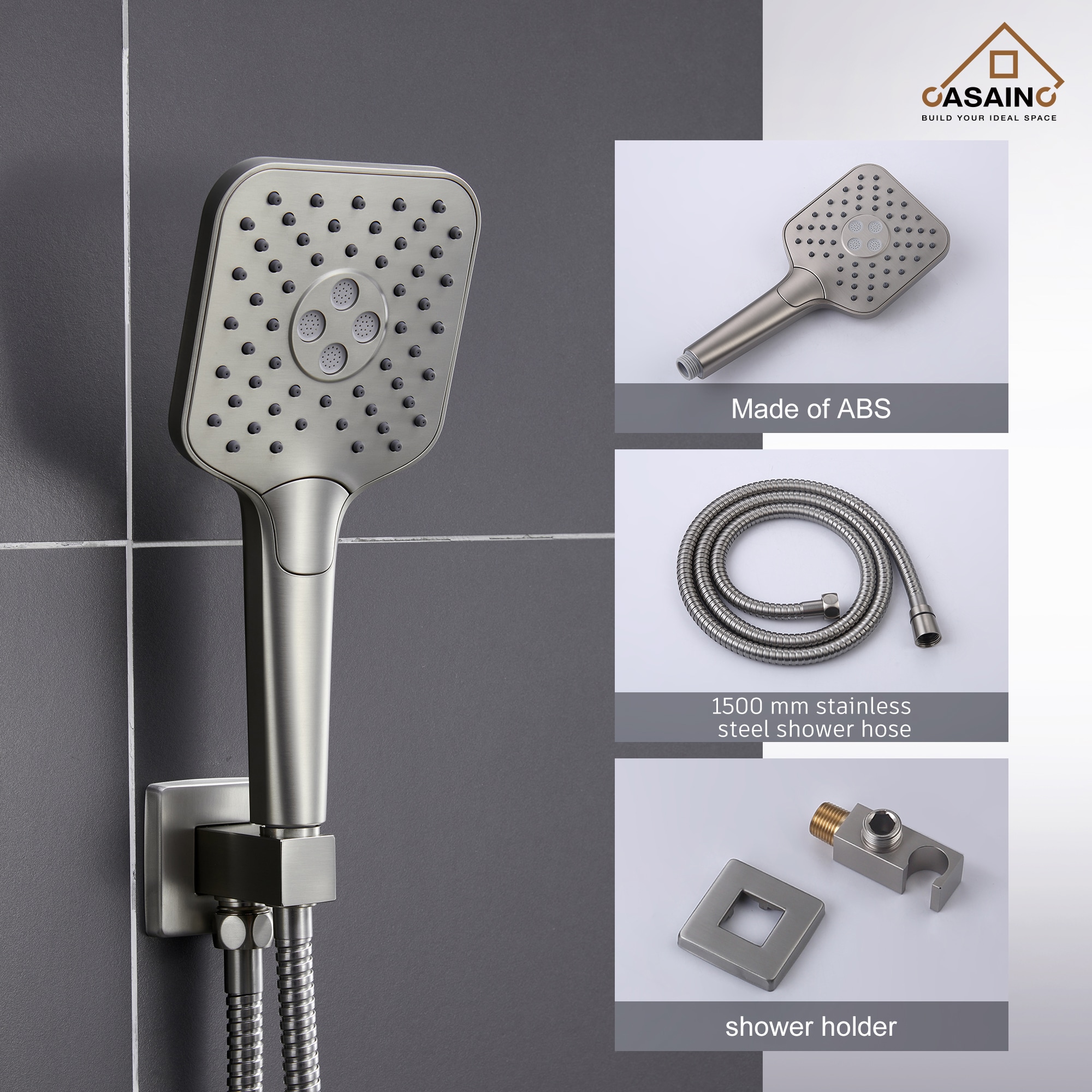 CASAINC HM-B206-SQ-BN Tub-Shower-Faucets - View #9