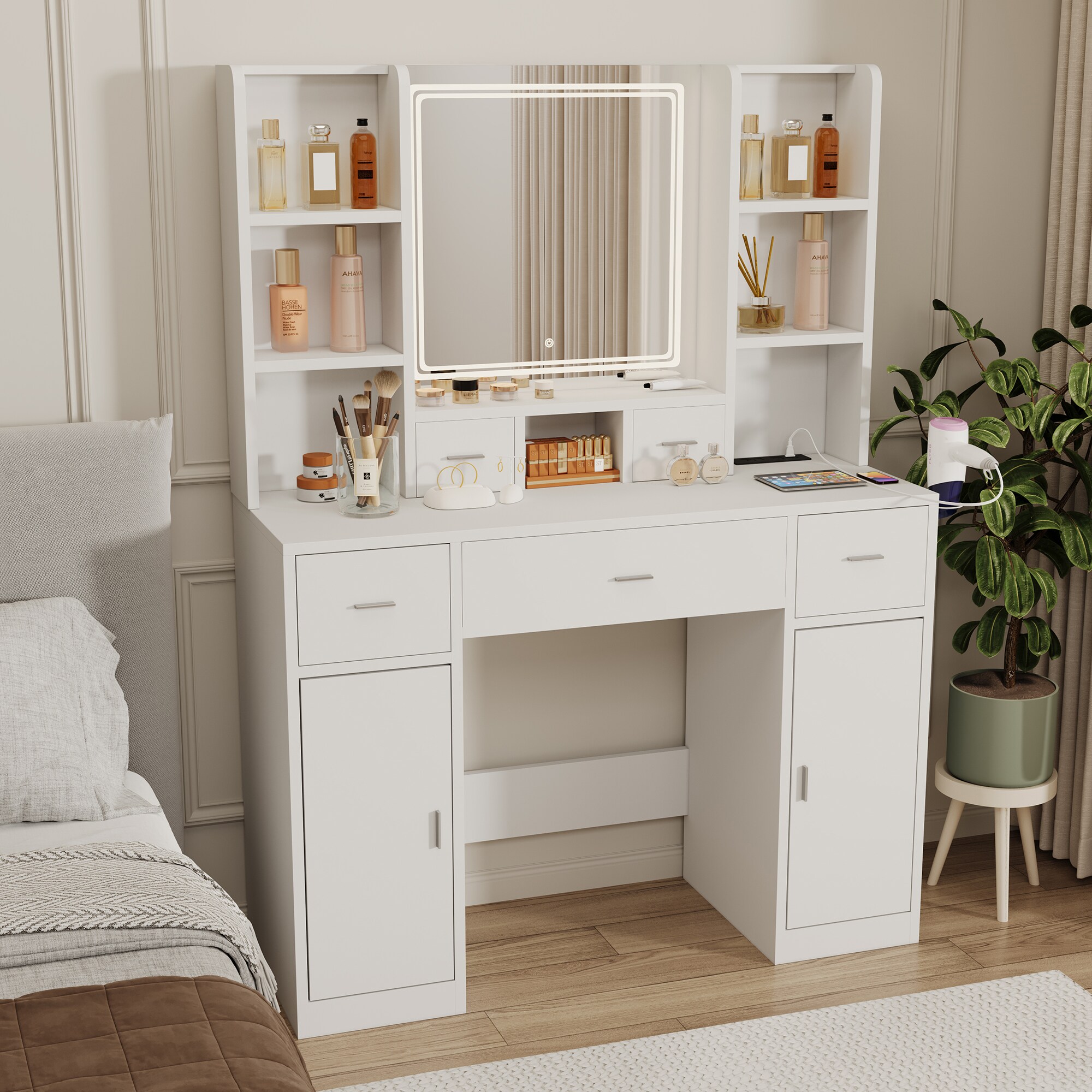 SINOFURN SYC080023WT Bedroom-Vanities - View #6