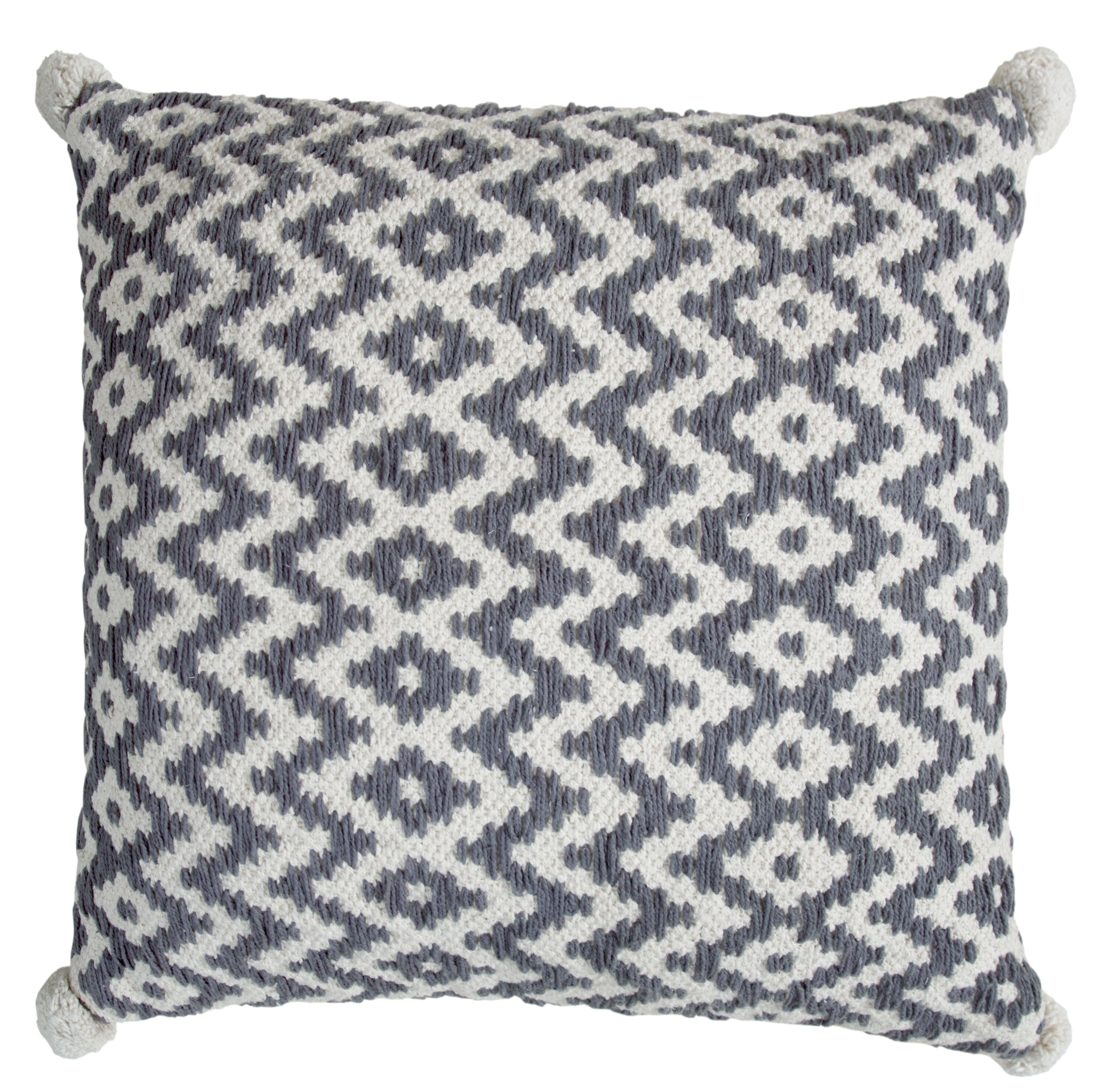 Ivory & Grey Throw Pillows